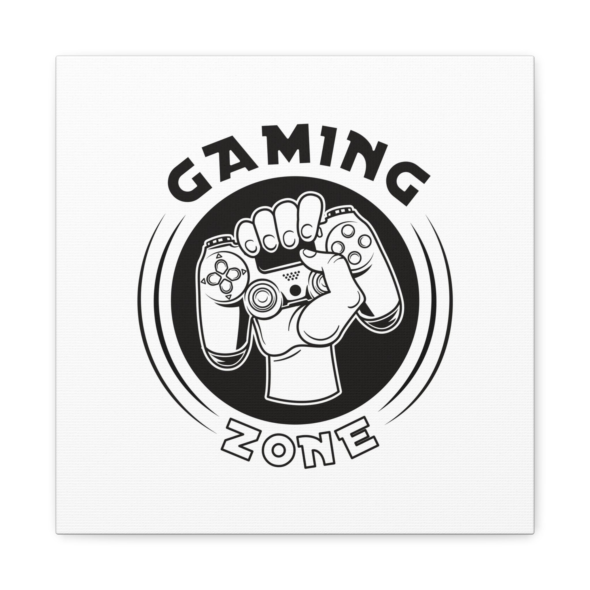 Gaming Zone Canvas Wall Art - Video Game Room Wall Art.