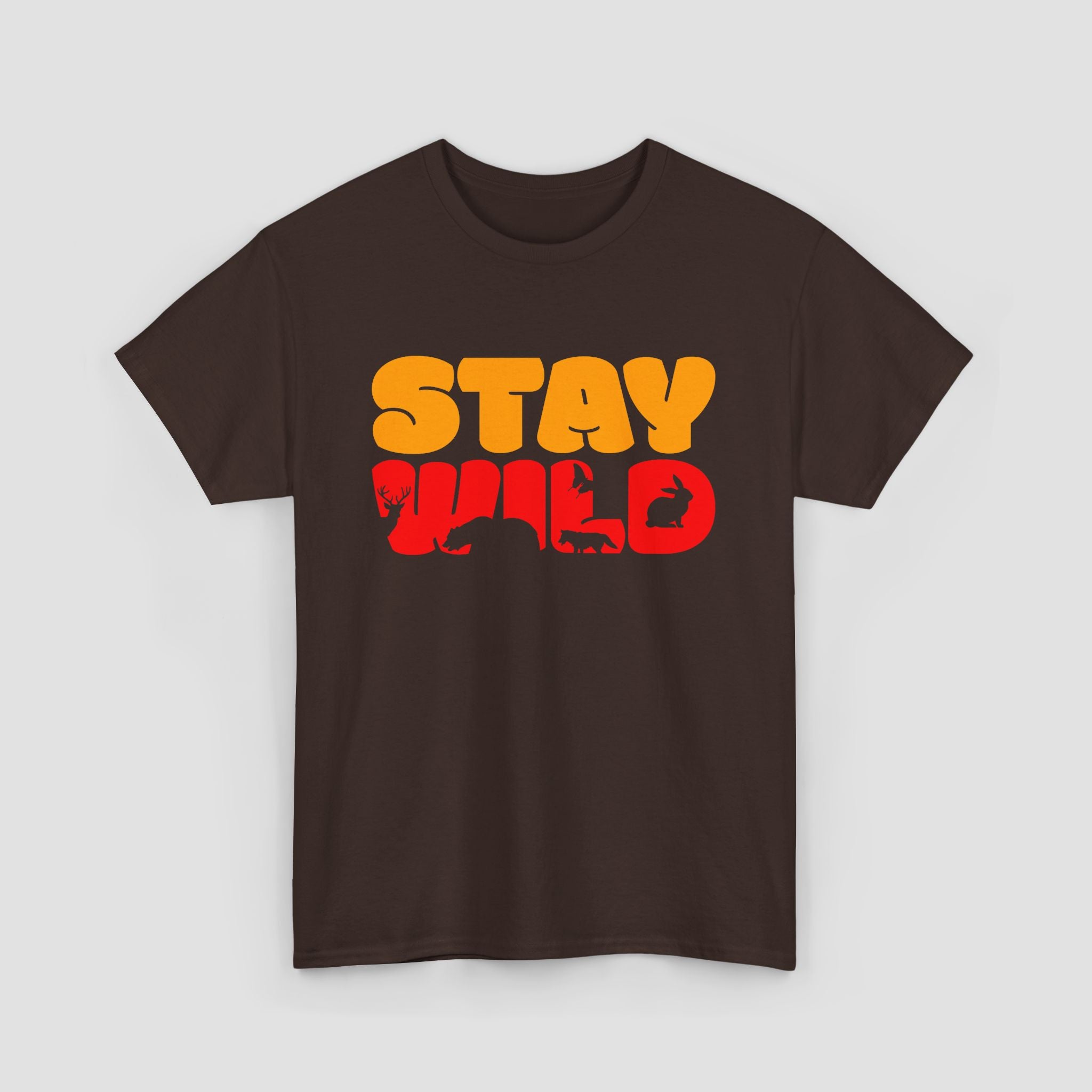 Stay Wild Graphic Tee, Unisex Cotton Shirt.