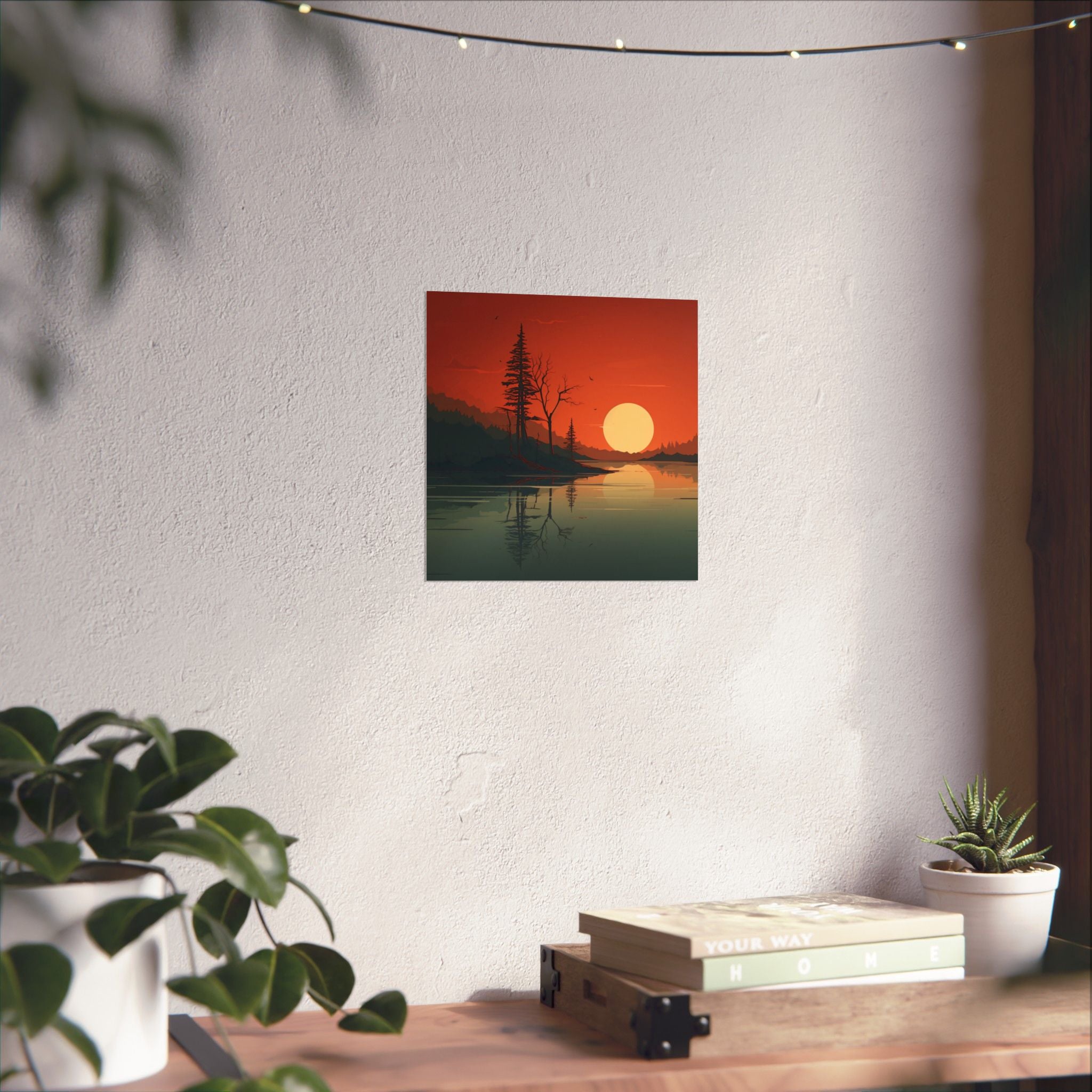 Serene Sunset Matte Poster,