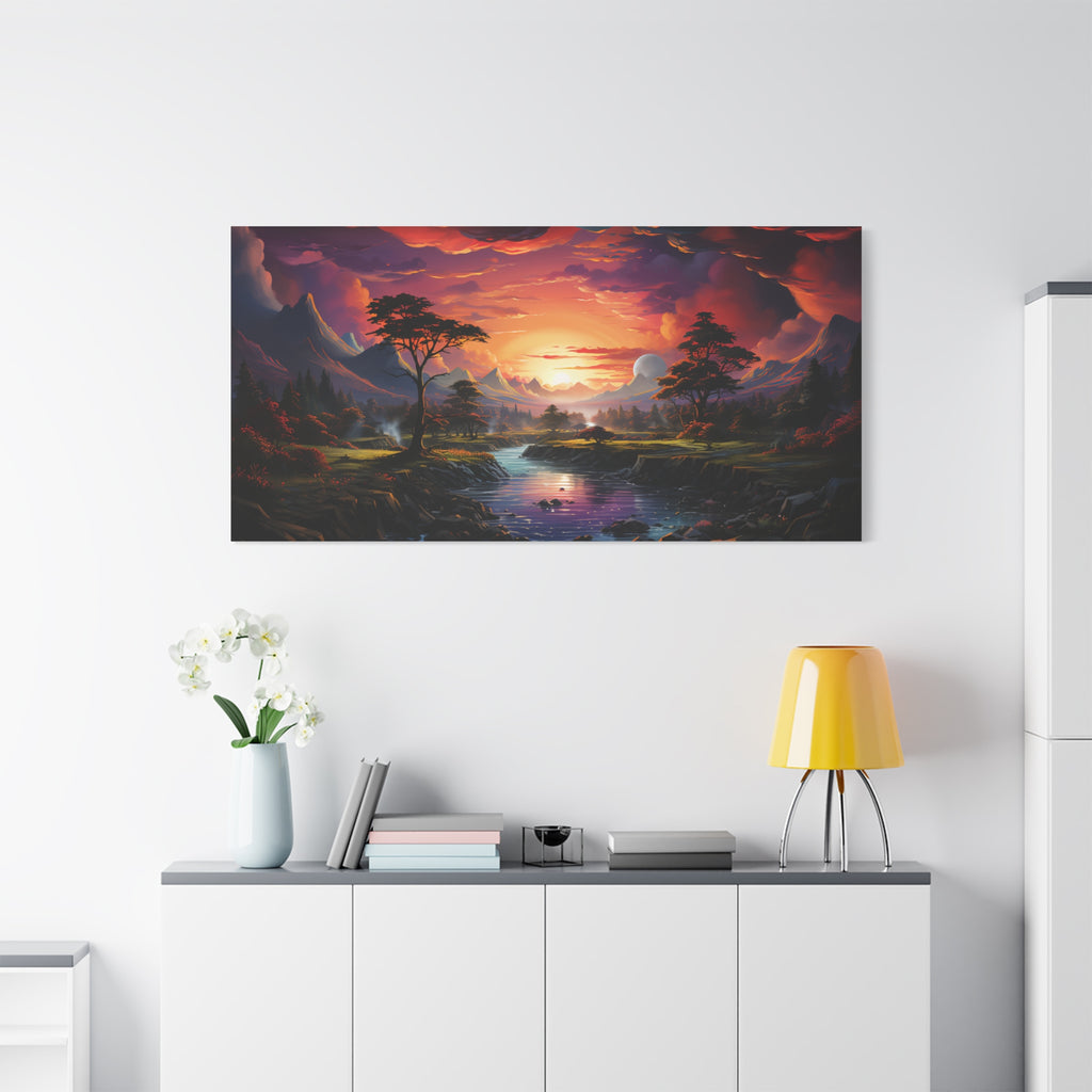 Vibrant Landscape Canvas Print - Wall Art.