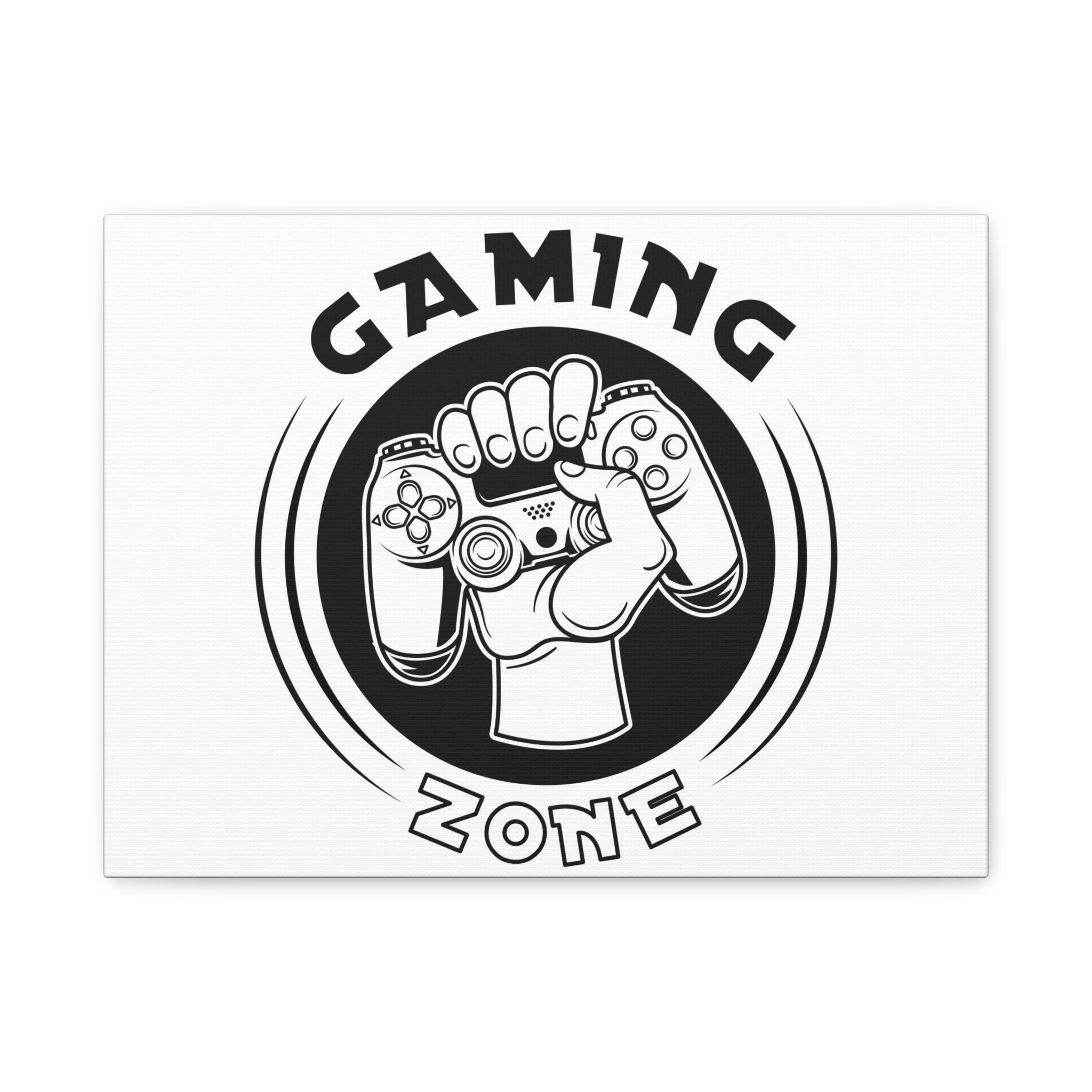 Gaming Zone Canvas Wall Art - Video Game Room Wall Art.