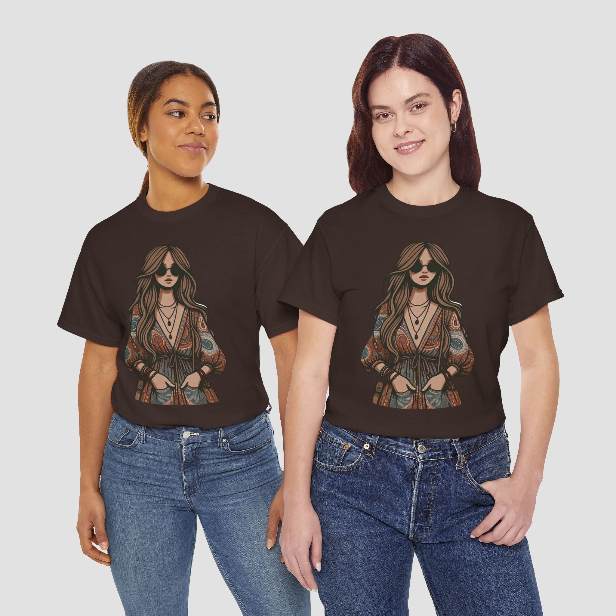 Bohemian Chic Unisex Tee | Vintage Style T-Shirt |