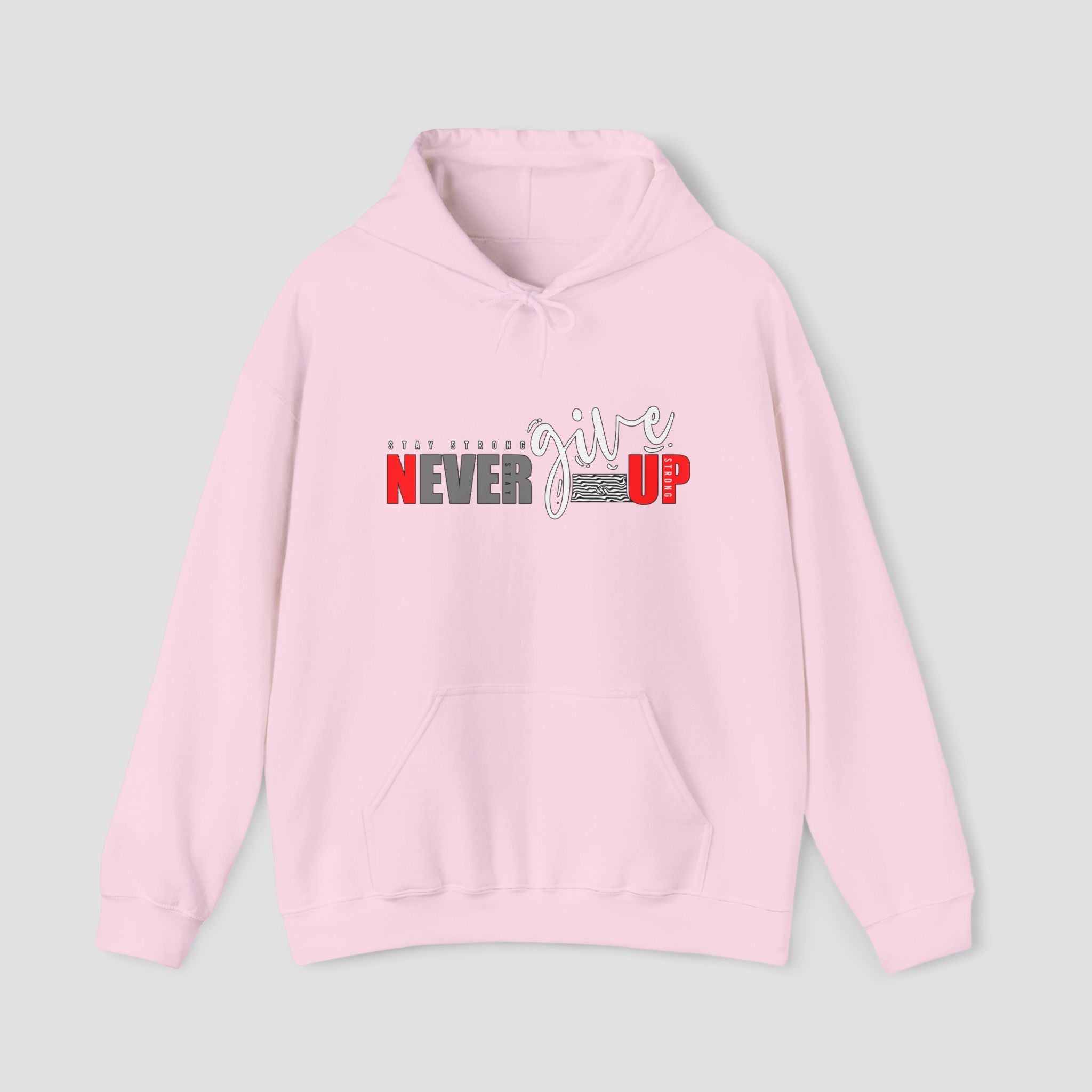 Never Give Up Unisex Heavy Blend | Motivational Hoodie |