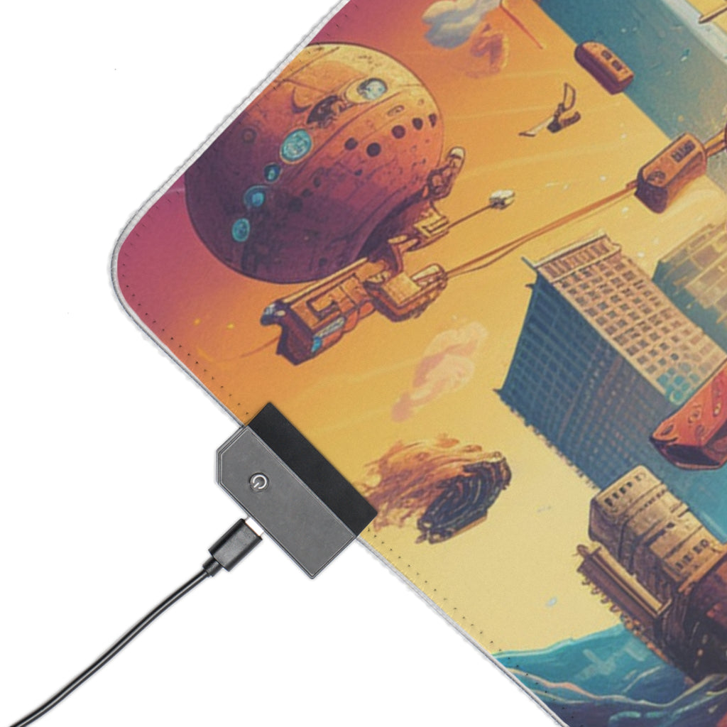 Retro Game Controller Design - LED Gaming Mouse Pad