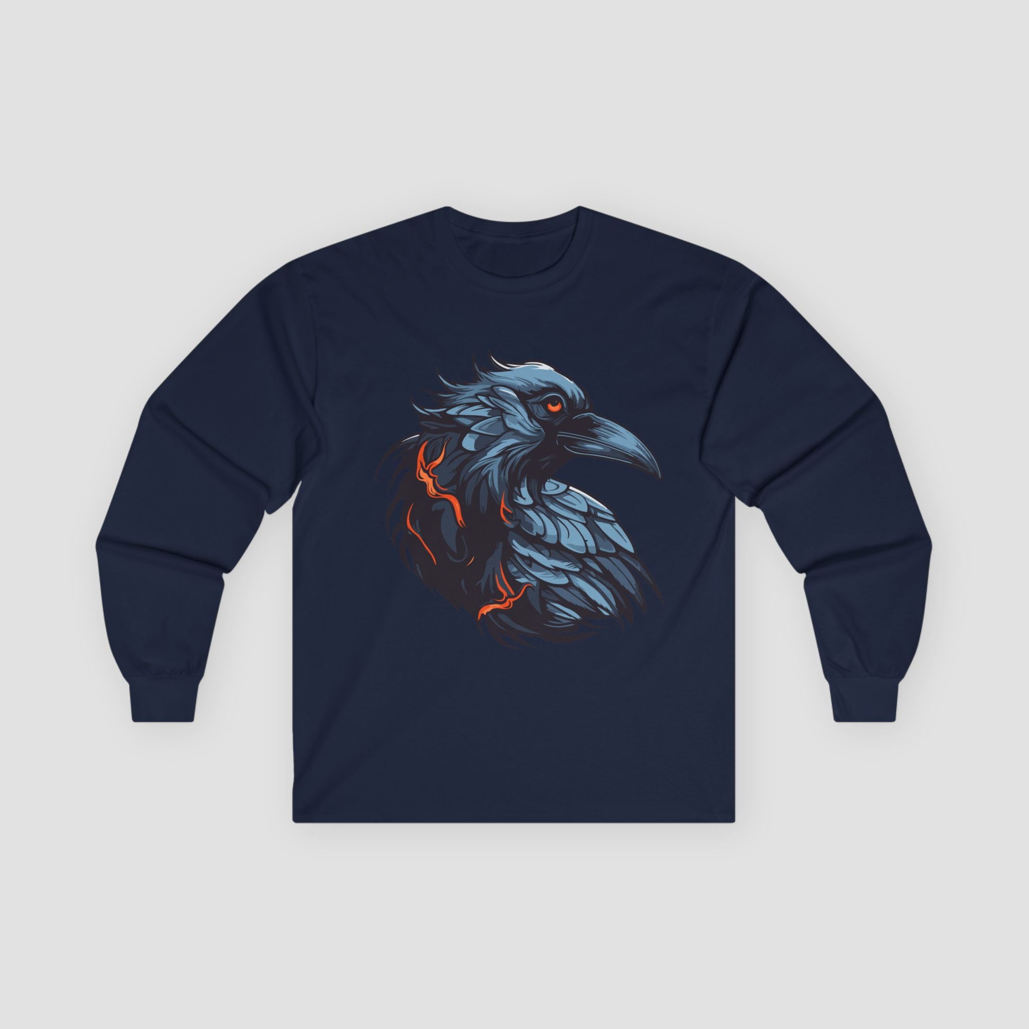 Stylish Raven Long Sleeve Tee.