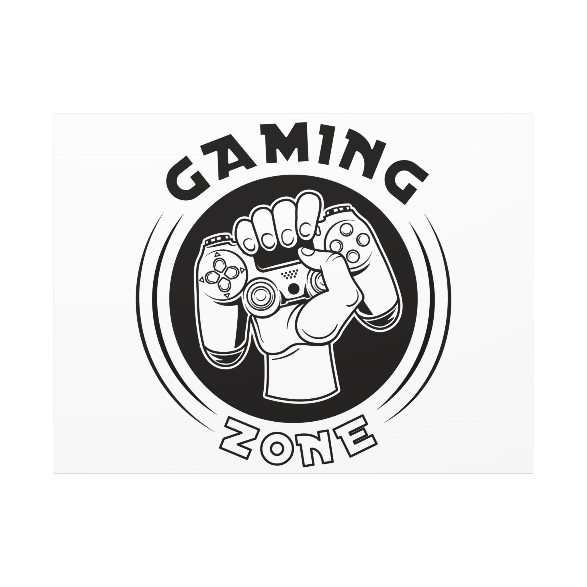 Gaming Zone Canvas Wall Art - Video Game Room Wall Art.