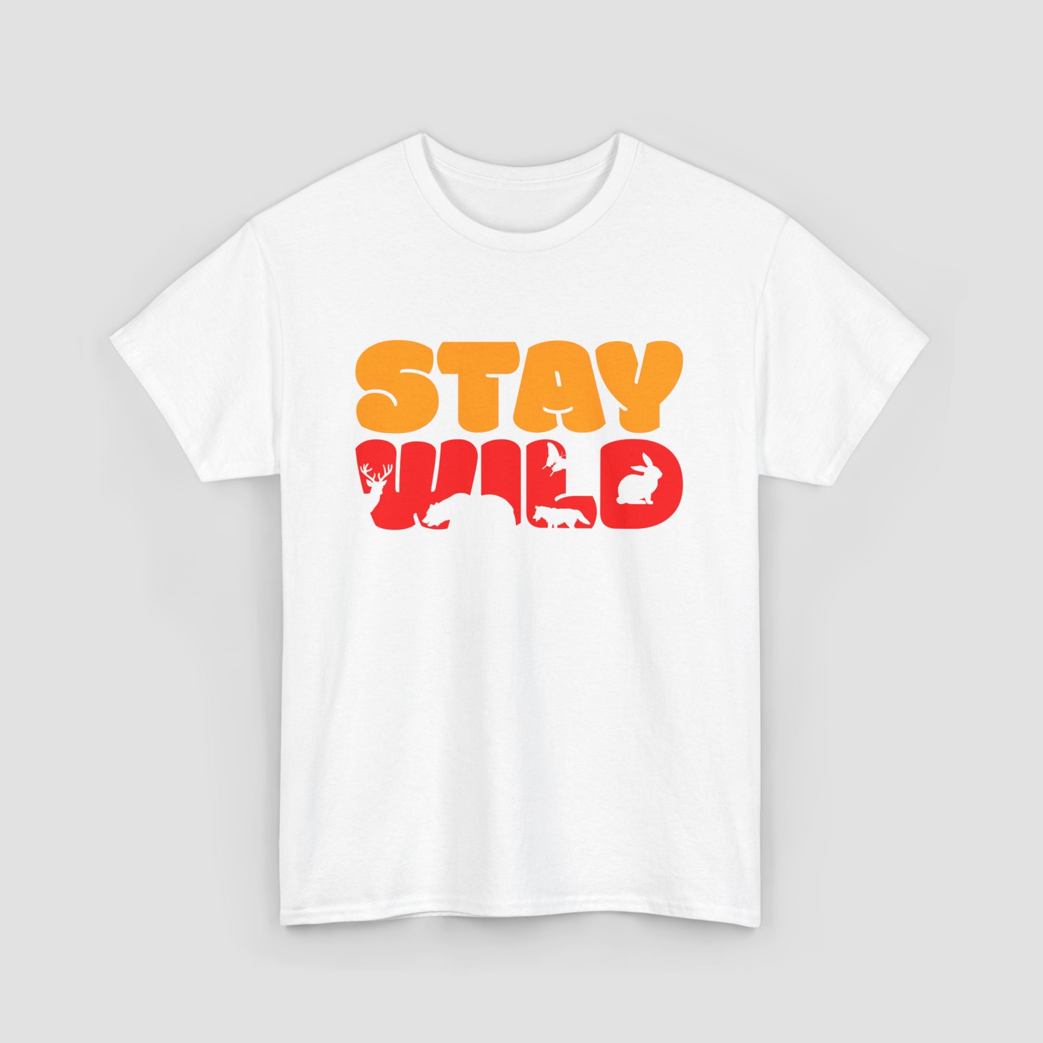 Stay Wild Graphic Tee, Unisex Cotton Shirt.