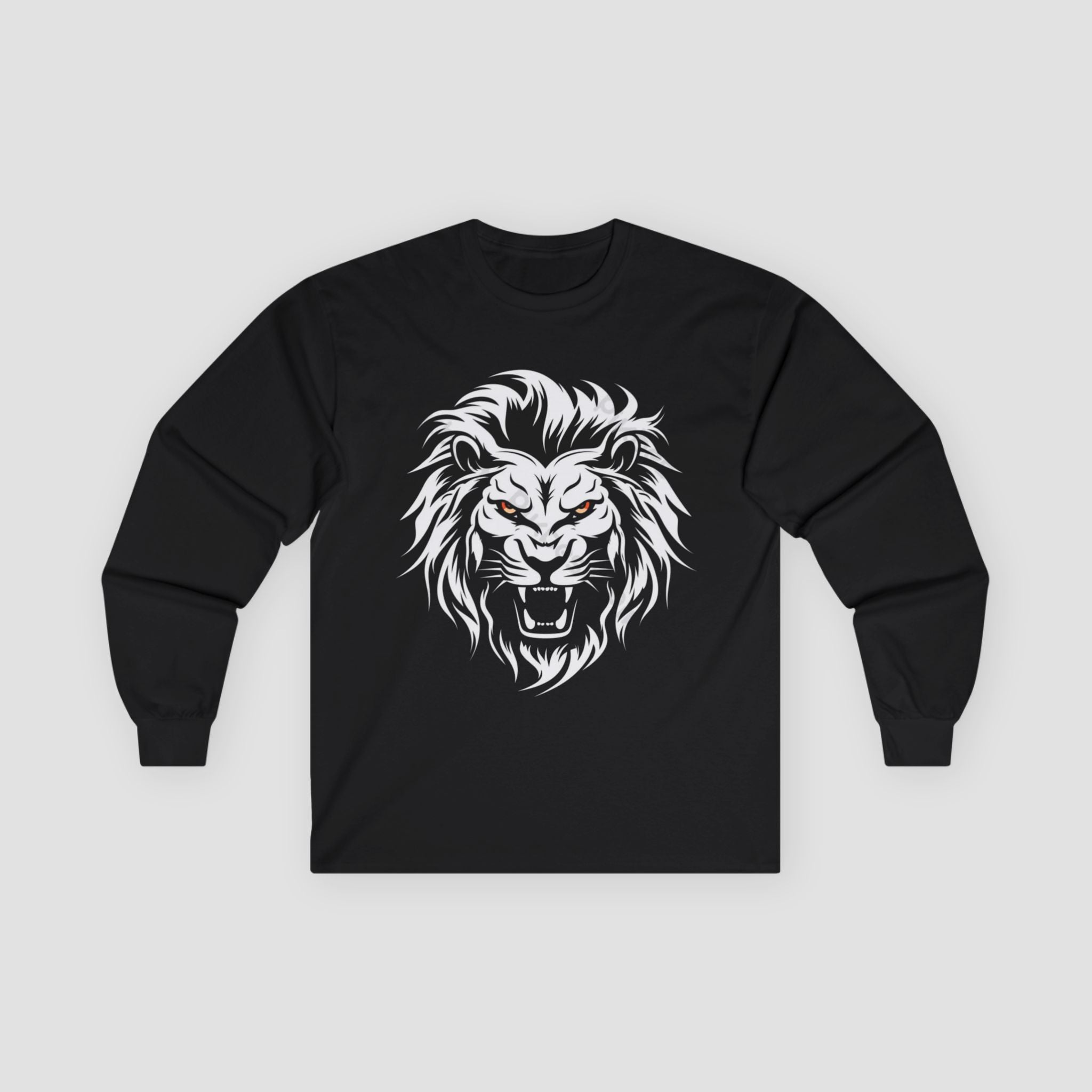 Fierce Lion Long Sleeve Tee, Unisex Shirt, Casual Outfits.
