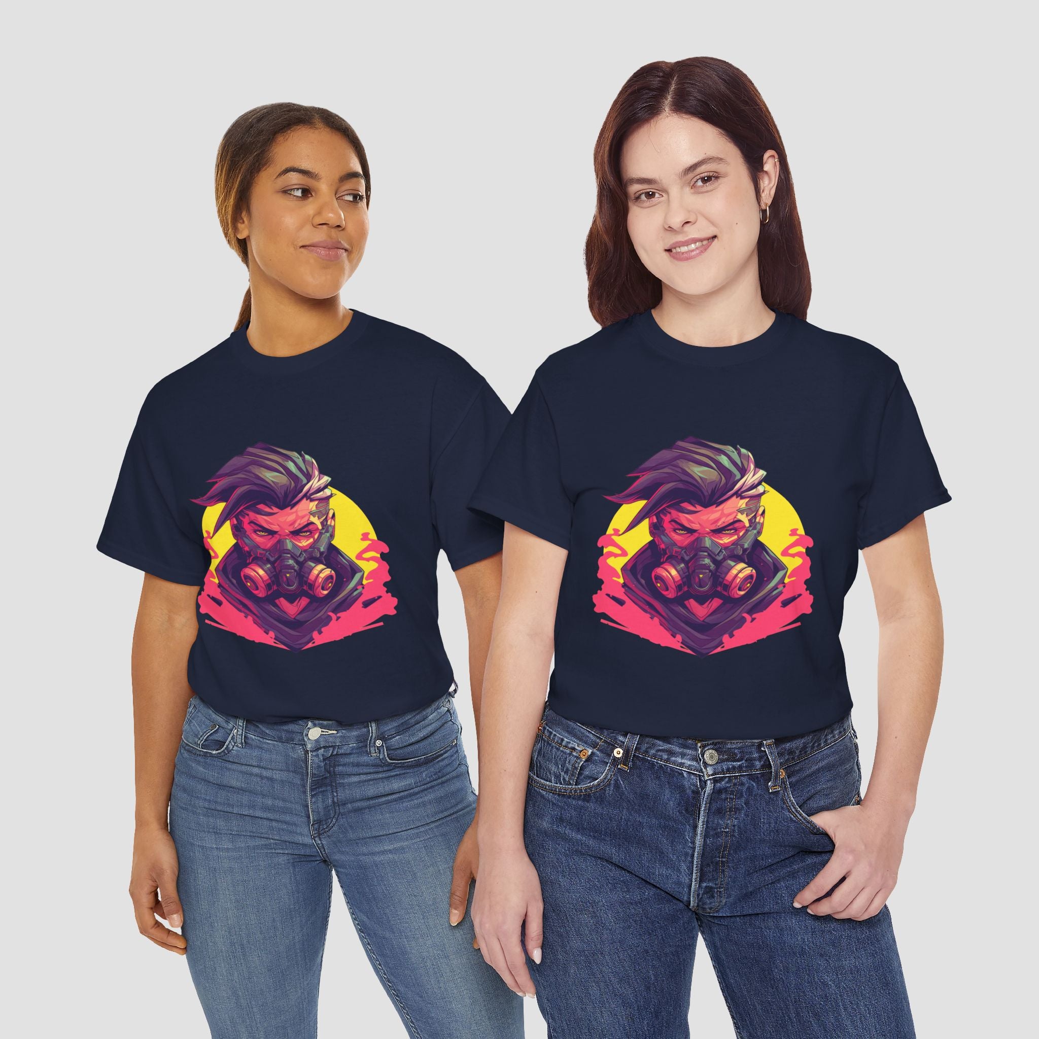 Vibrant Graphic Tee, Unisex Heavy Cotton Shirt.