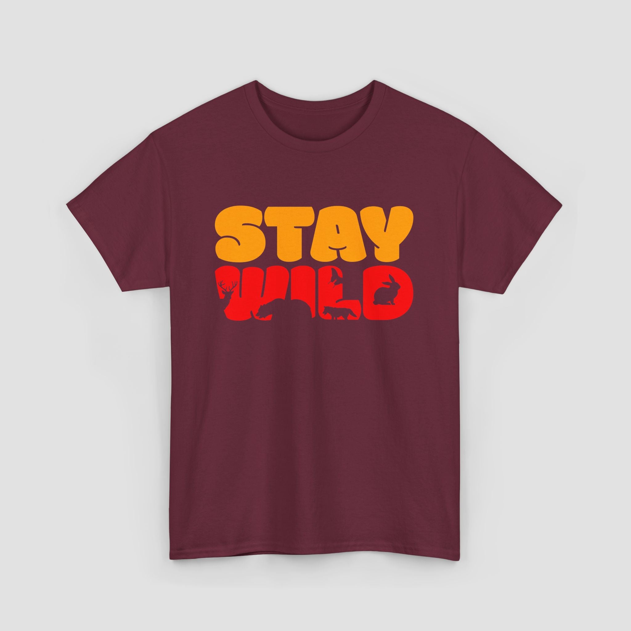Stay Wild Graphic Tee, Unisex Cotton Shirt.