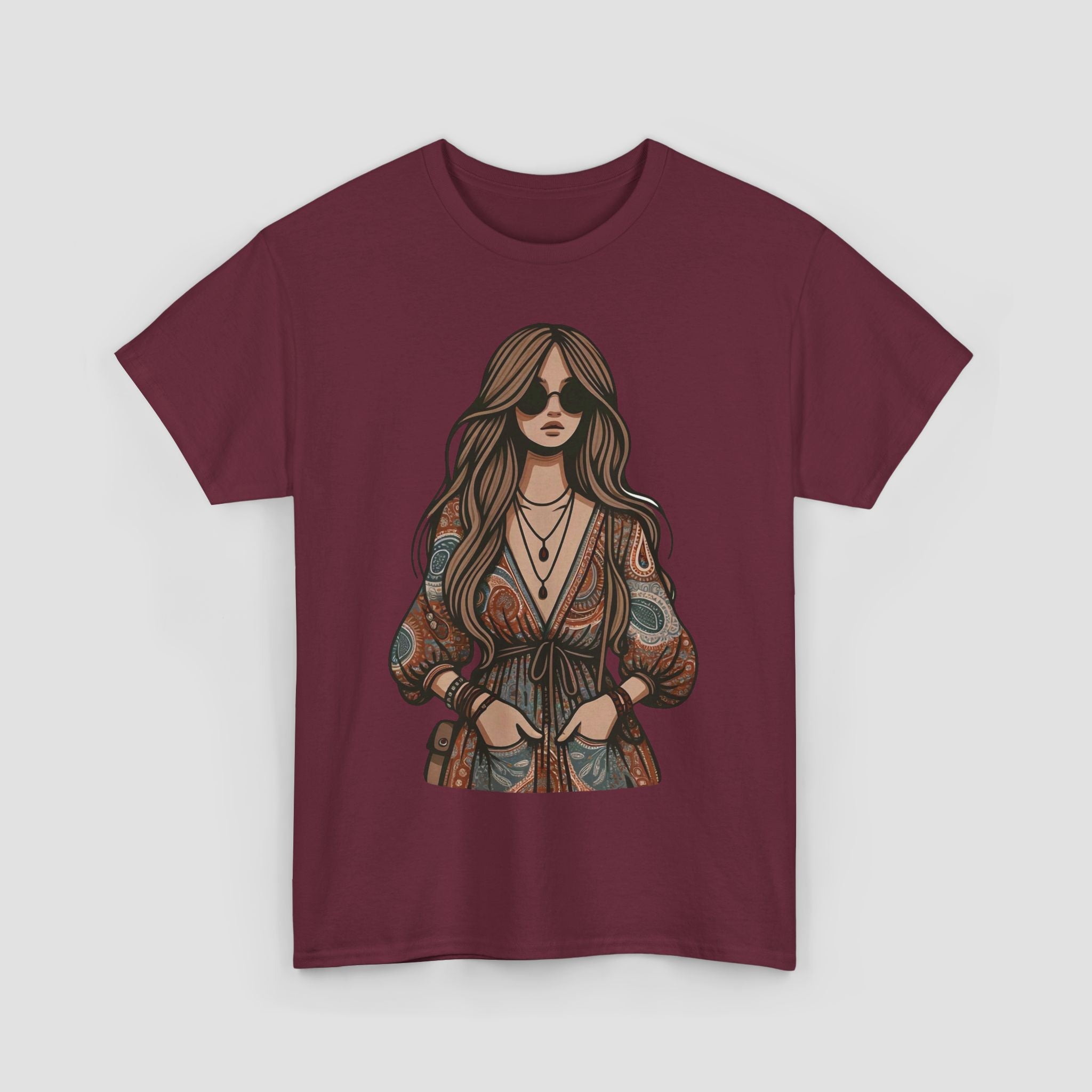 Bohemian Chic Unisex Tee | Vintage Style T-Shirt |
