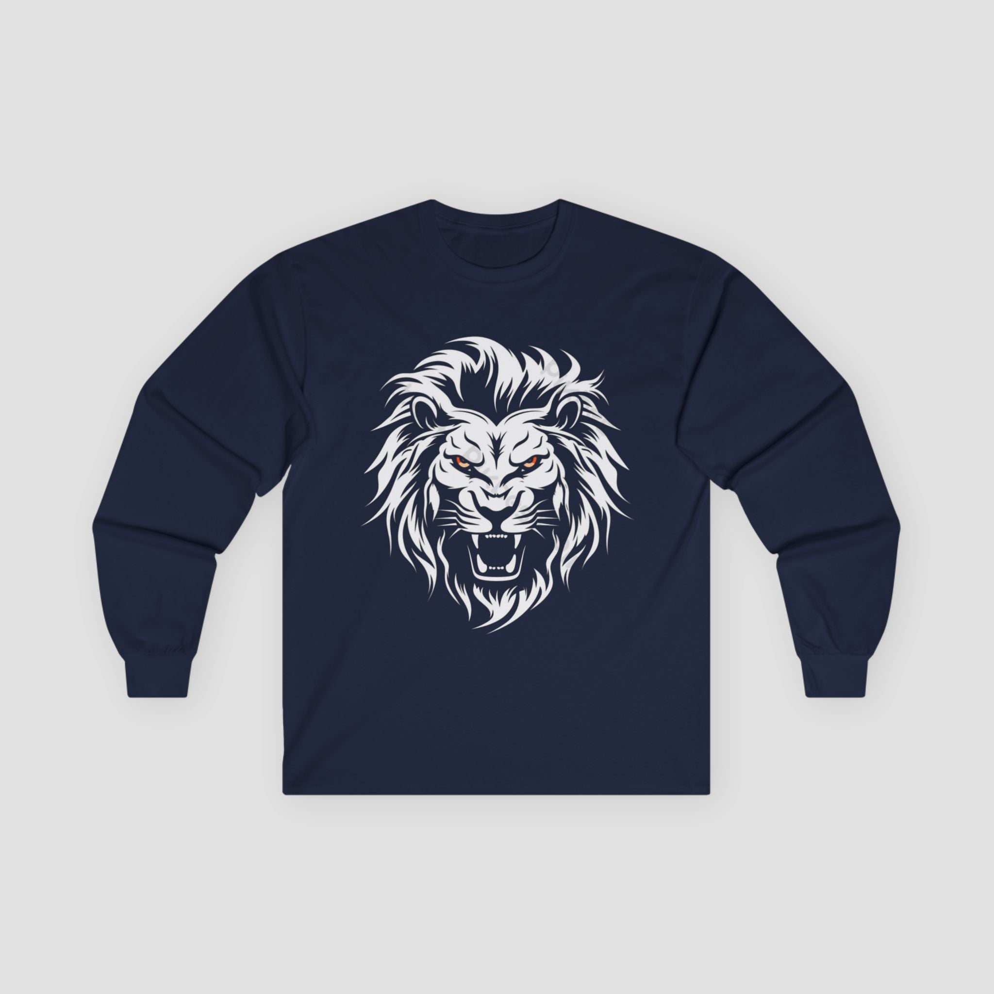 Fierce Lion Long Sleeve Tee, Unisex Shirt, Casual Outfits.
