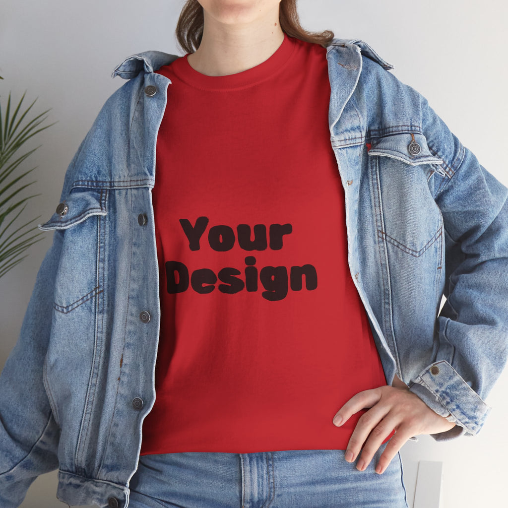 Customizable Unisex Cotton Tee - Personalize Your Style,