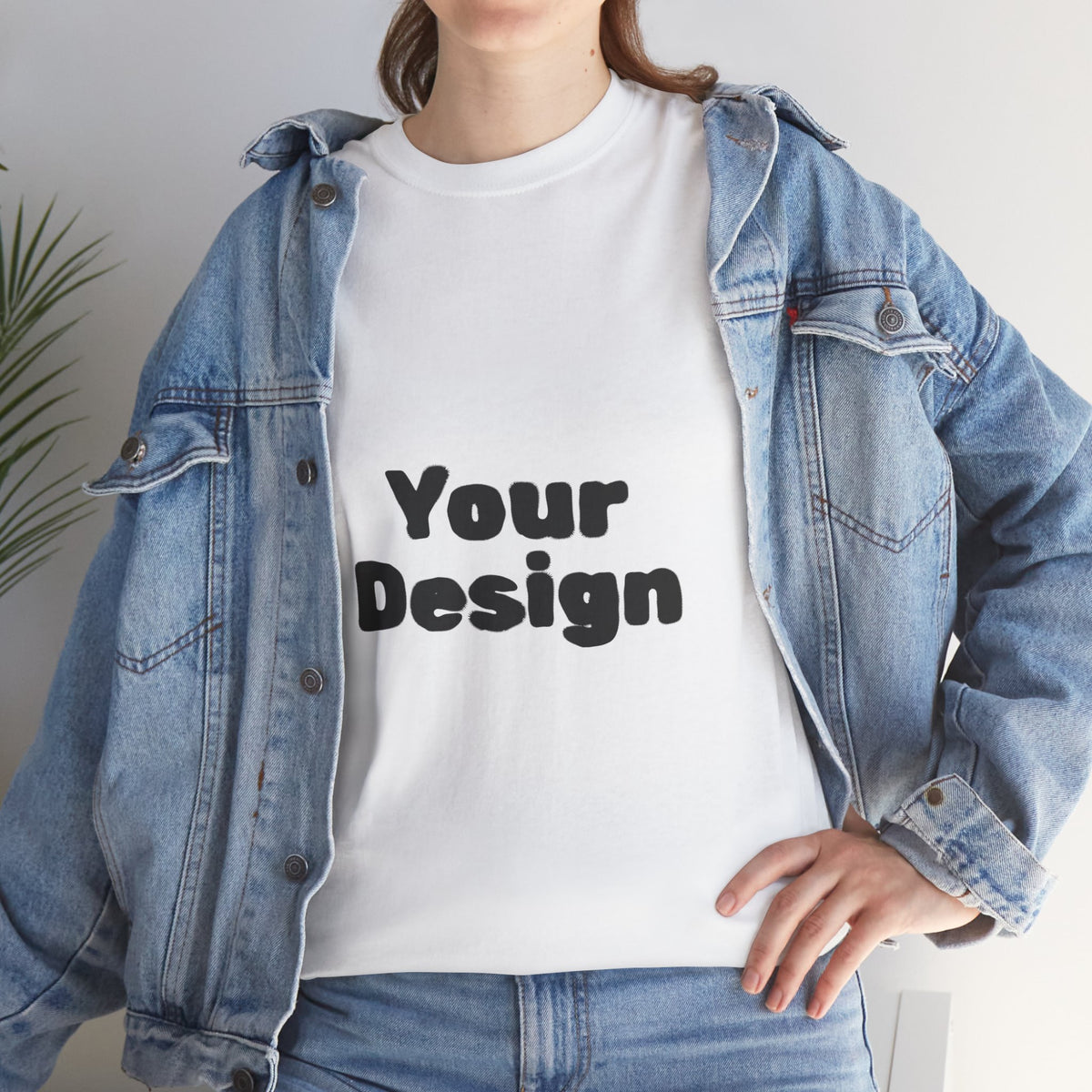 Customizable Unisex Cotton Tee - Personalize Your Style,