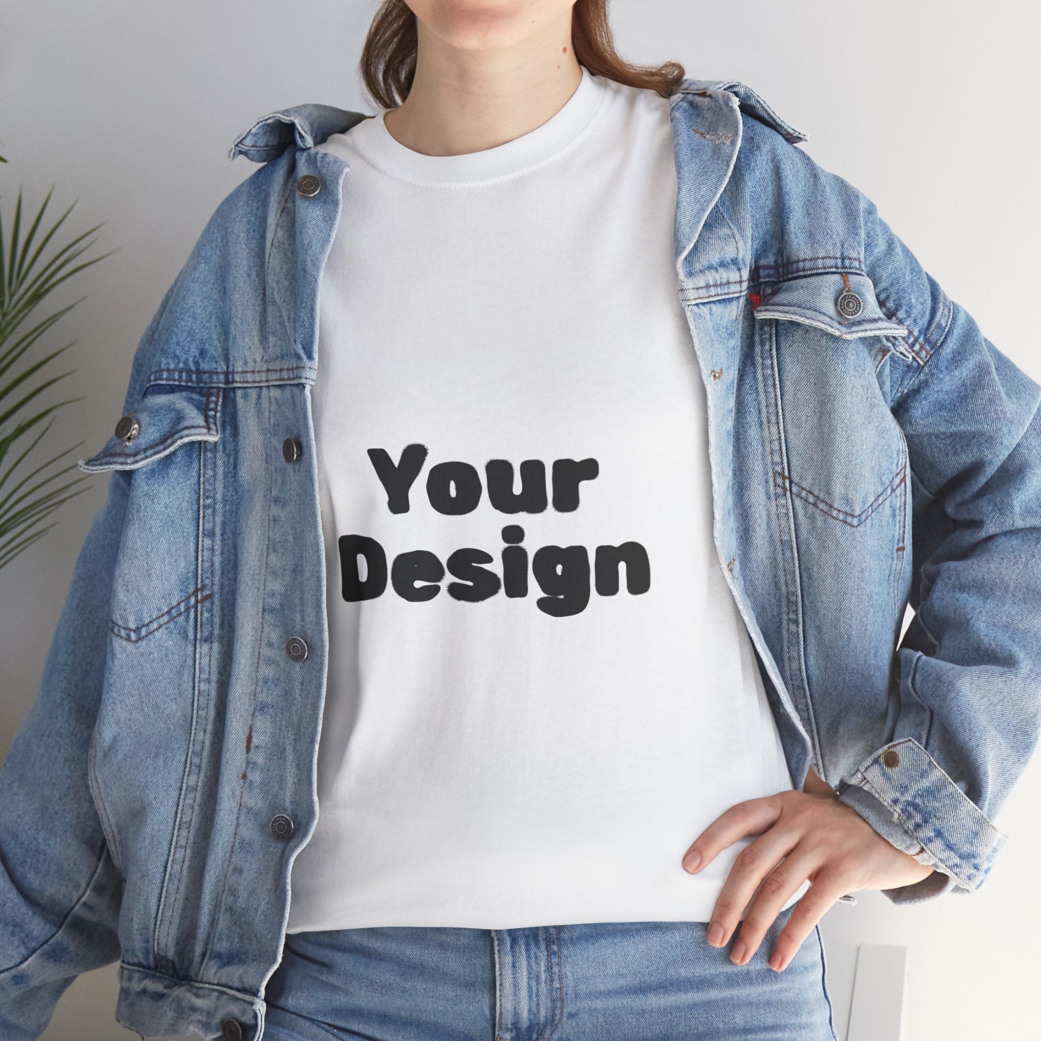 Customizable Unisex Cotton Tee - Personalize Your Style,