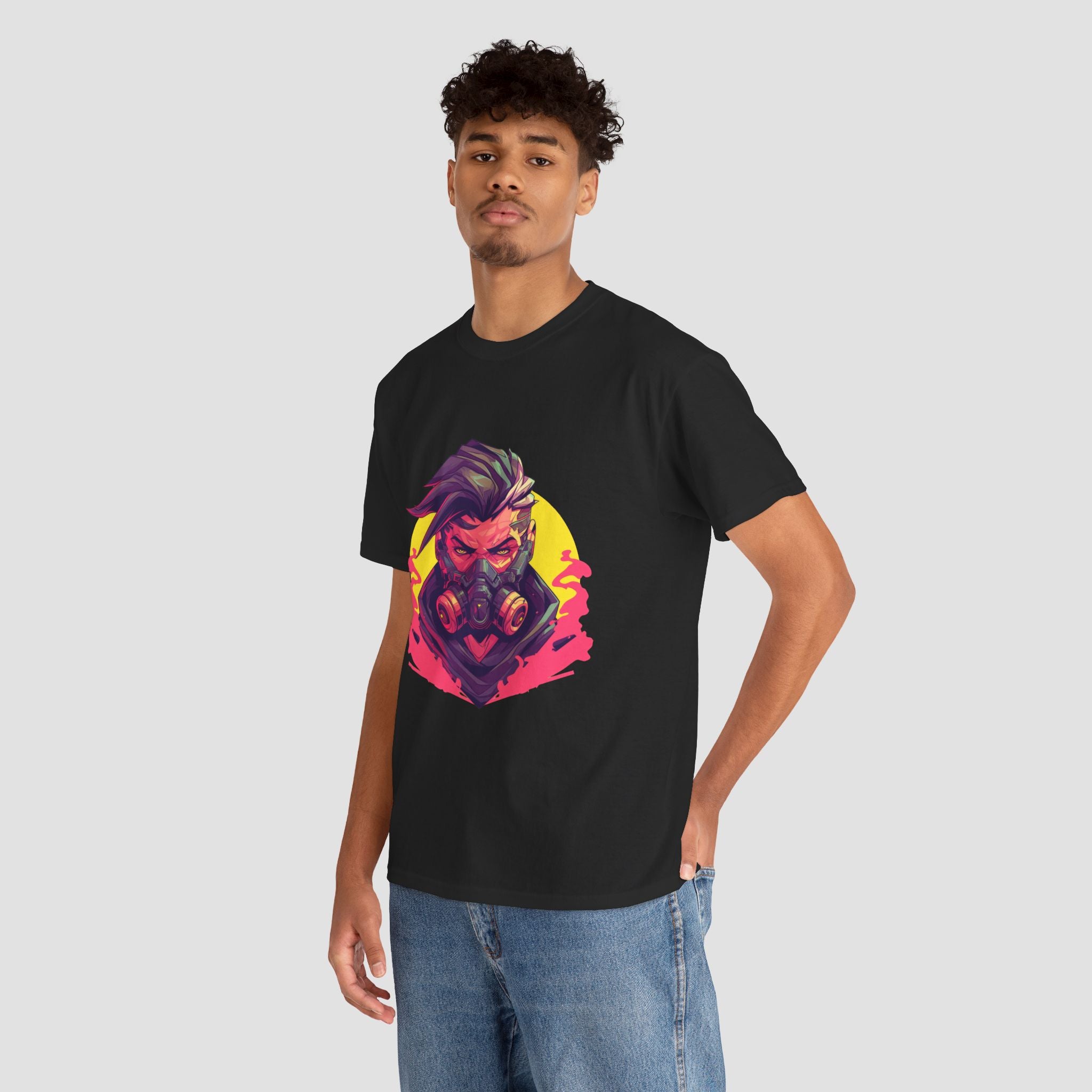 Vibrant Graphic Tee, Unisex Heavy Cotton Shirt.