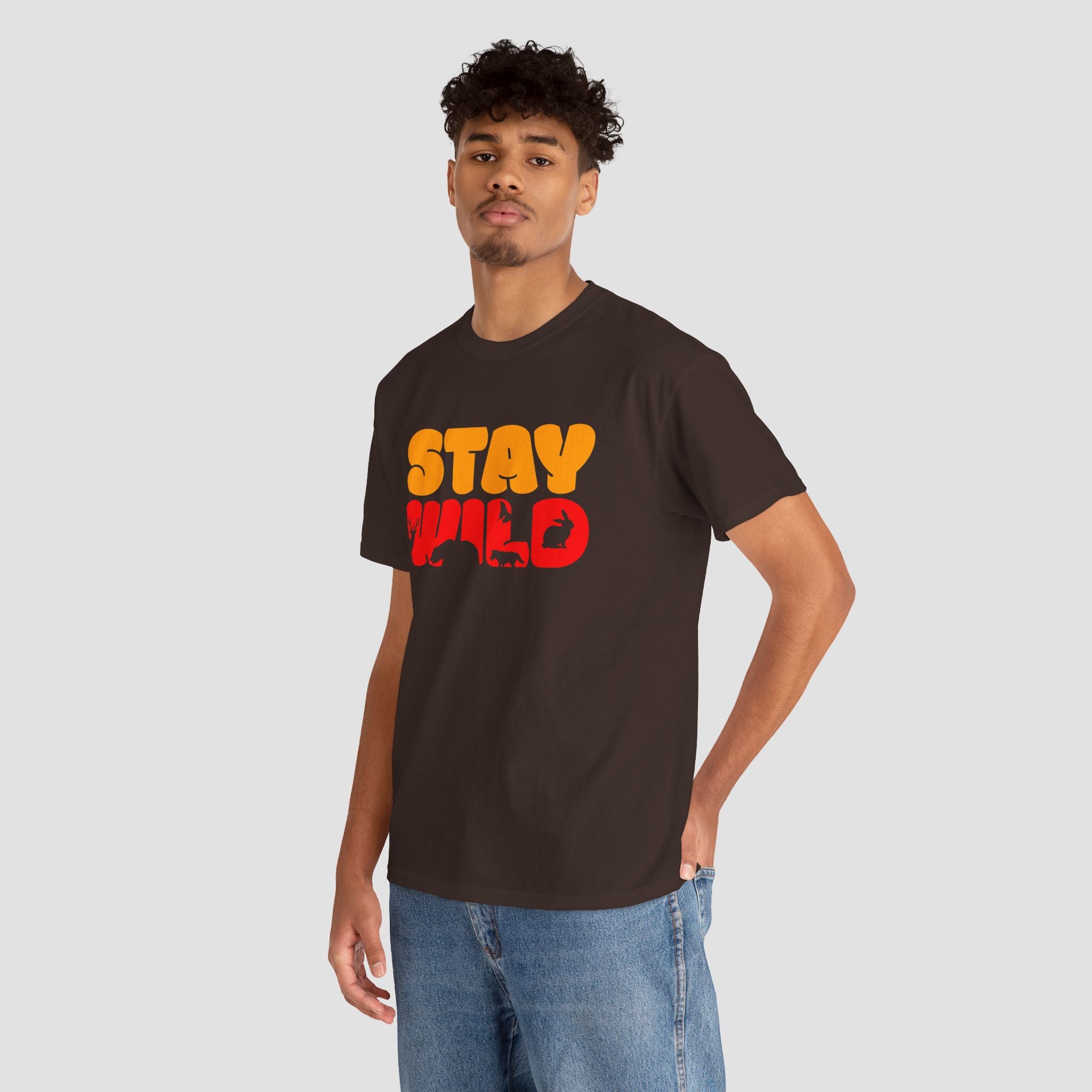 Stay Wild Graphic Tee, Unisex Cotton Shirt.