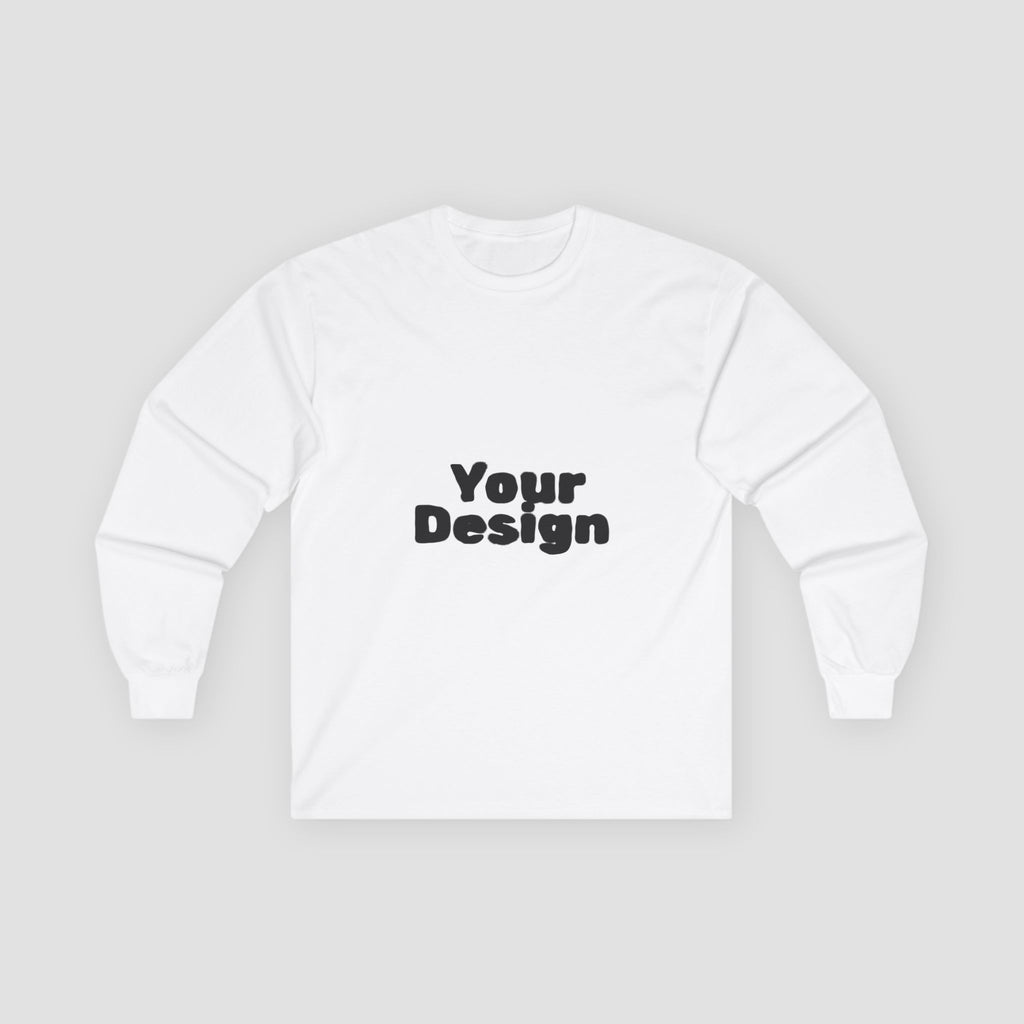 Customizable Long Sleeve Tee - Casual Comfort.