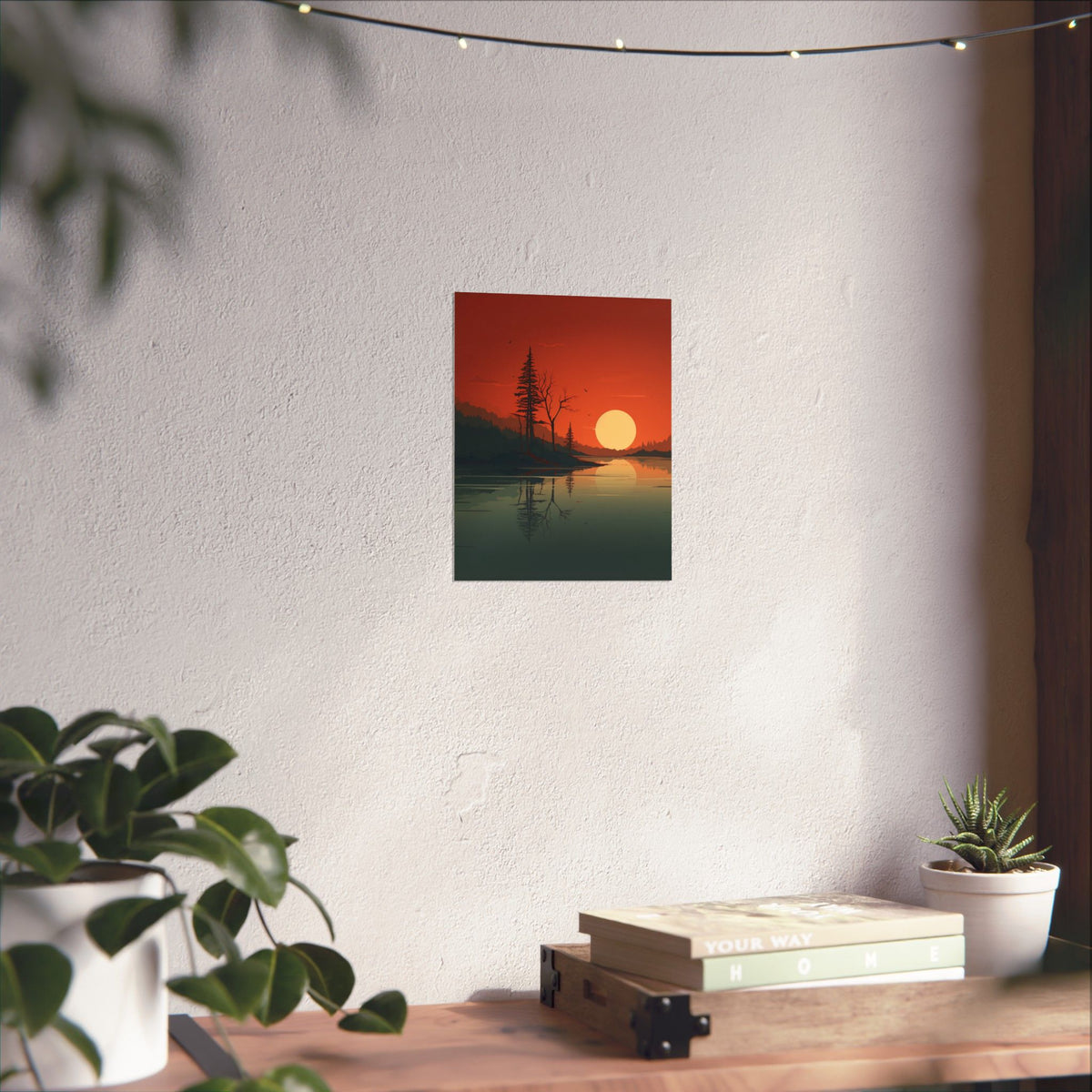 Serene Sunset Matte Poster,