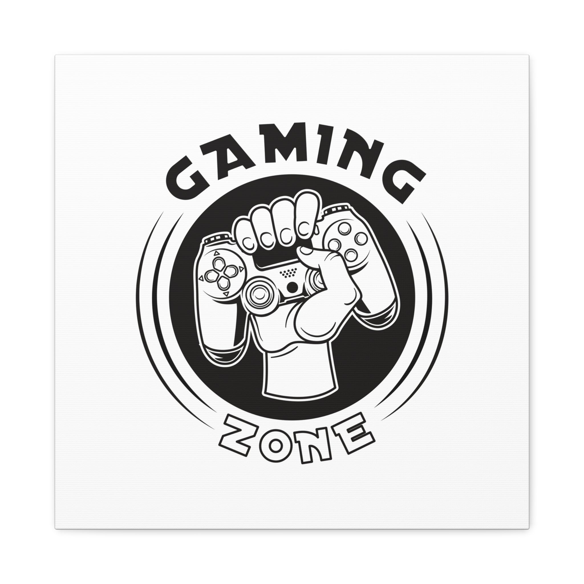 Gaming Zone Canvas Wall Art - Video Game Room Wall Art.