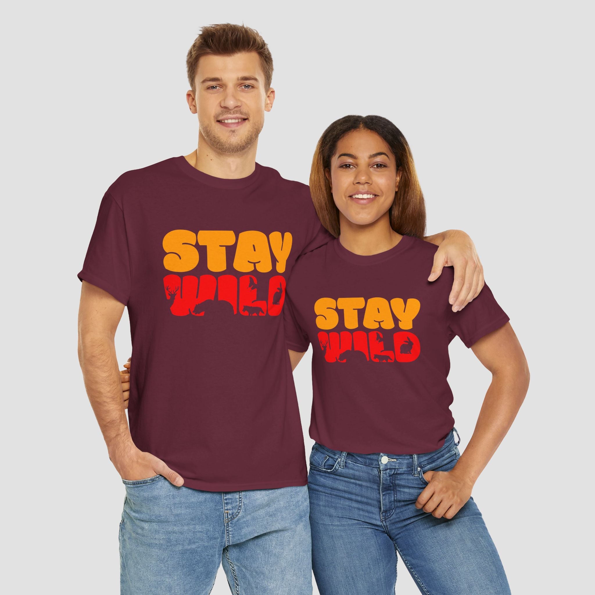 Stay Wild Graphic Tee, Unisex Cotton Shirt.