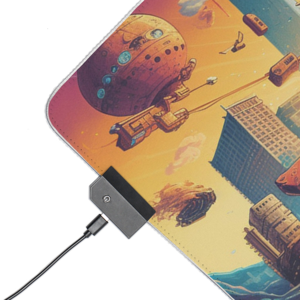 Retro Game Controller Design - LED Gaming Mouse Pad