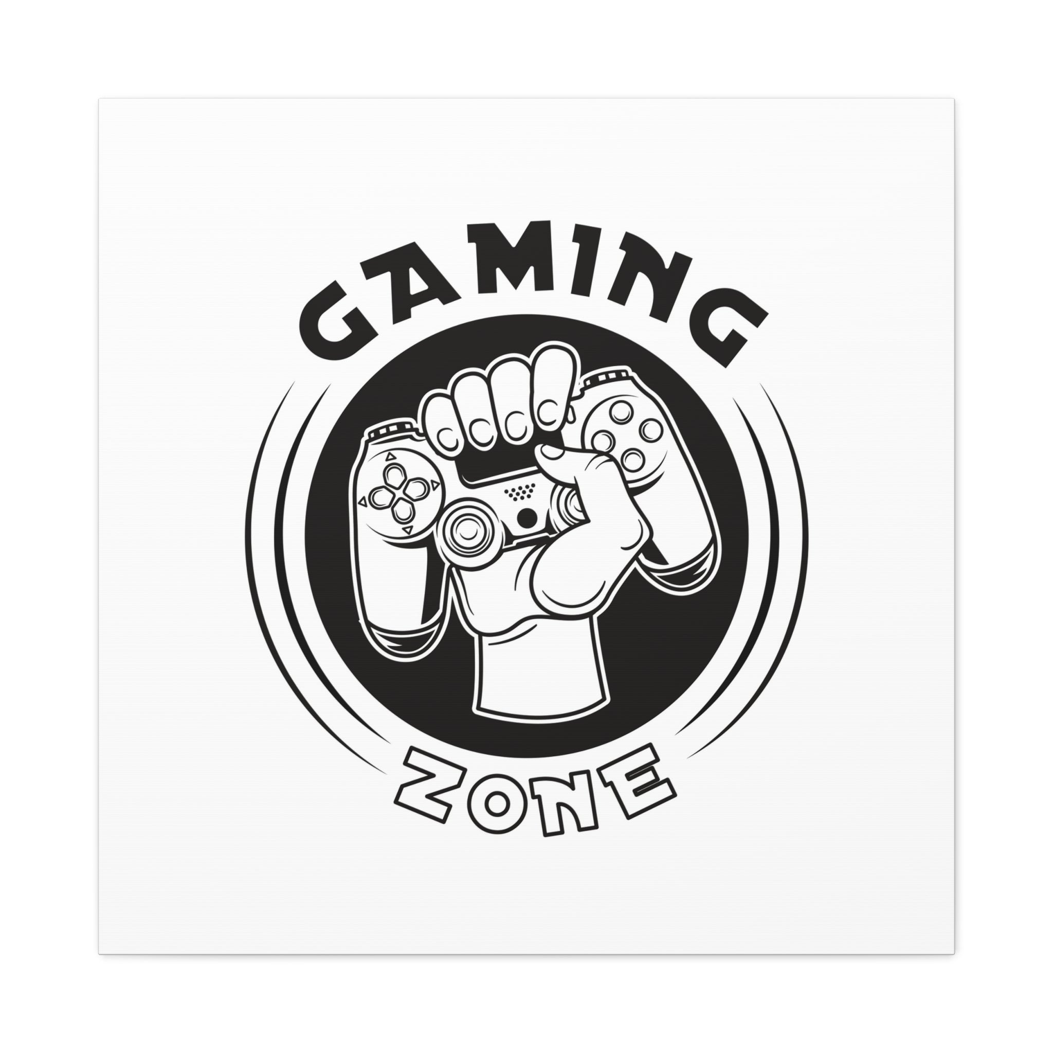 Gaming Zone Canvas Wall Art - Video Game Room Wall Art.