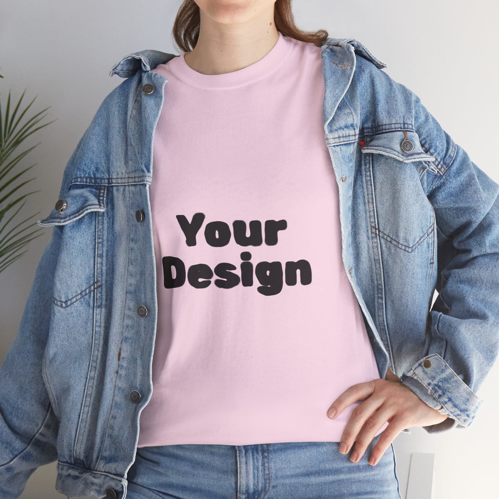 Customizable Unisex Cotton Tee - Personalize Your Style,