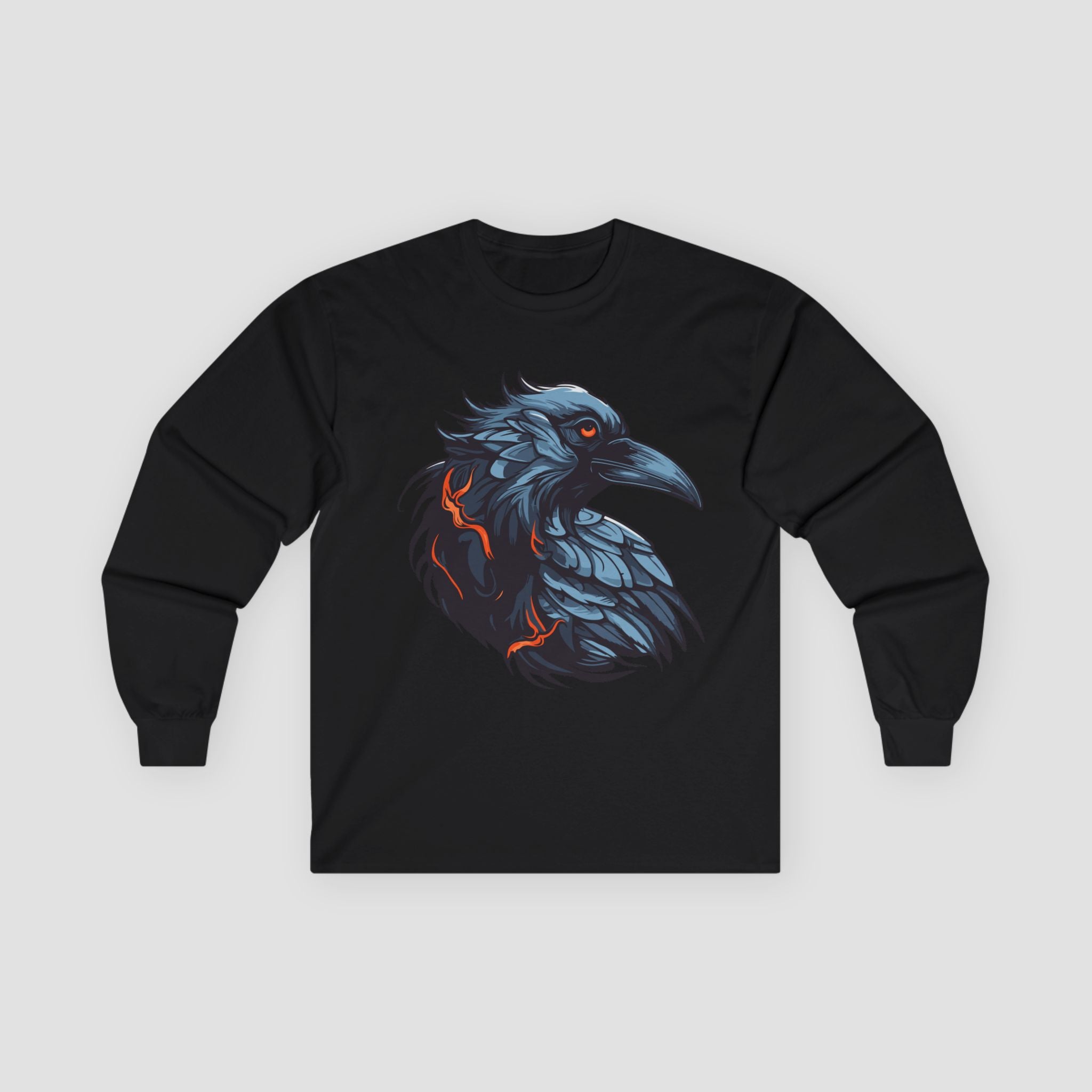 Stylish Raven Long Sleeve Tee.