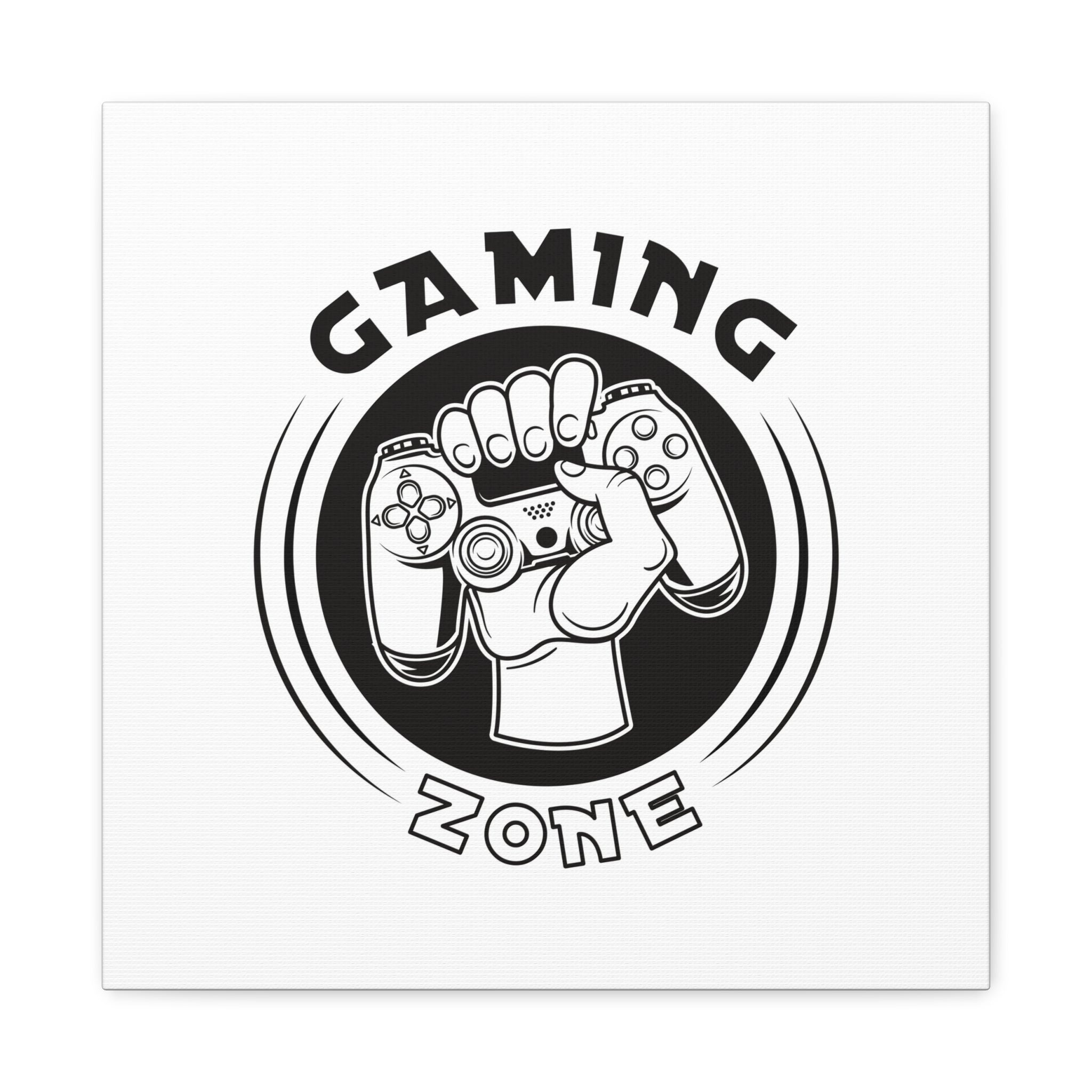Gaming Zone Canvas Wall Art - Video Game Room Wall Art.