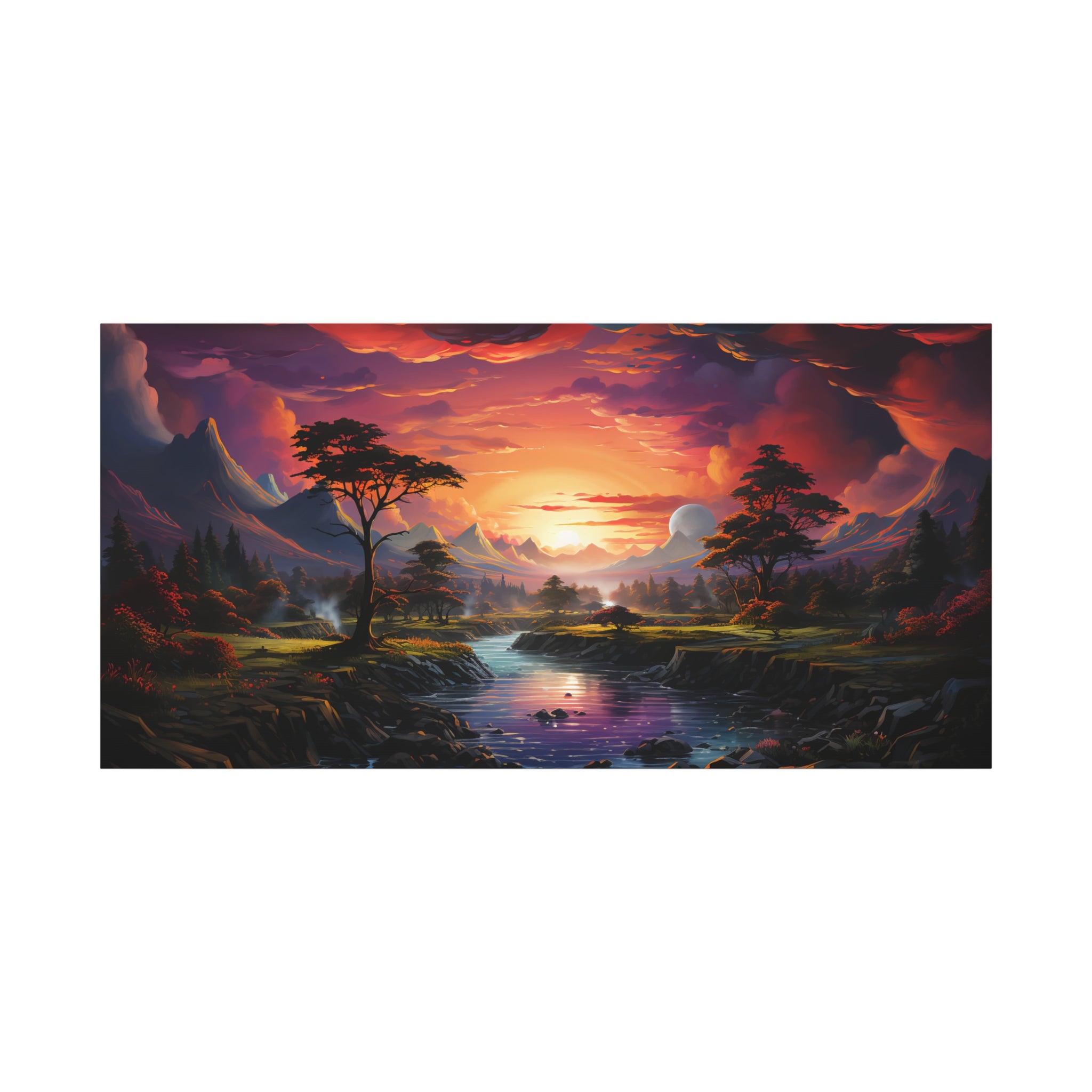 Vibrant Landscape Canvas Print - Wall Art.