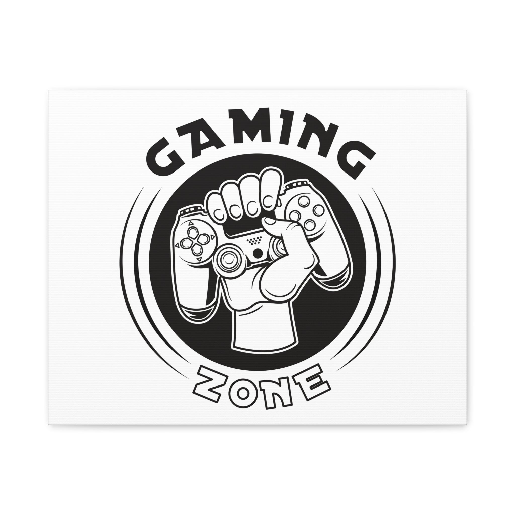 Gaming Zone Canvas Wall Art - Video Game Room Wall Art.