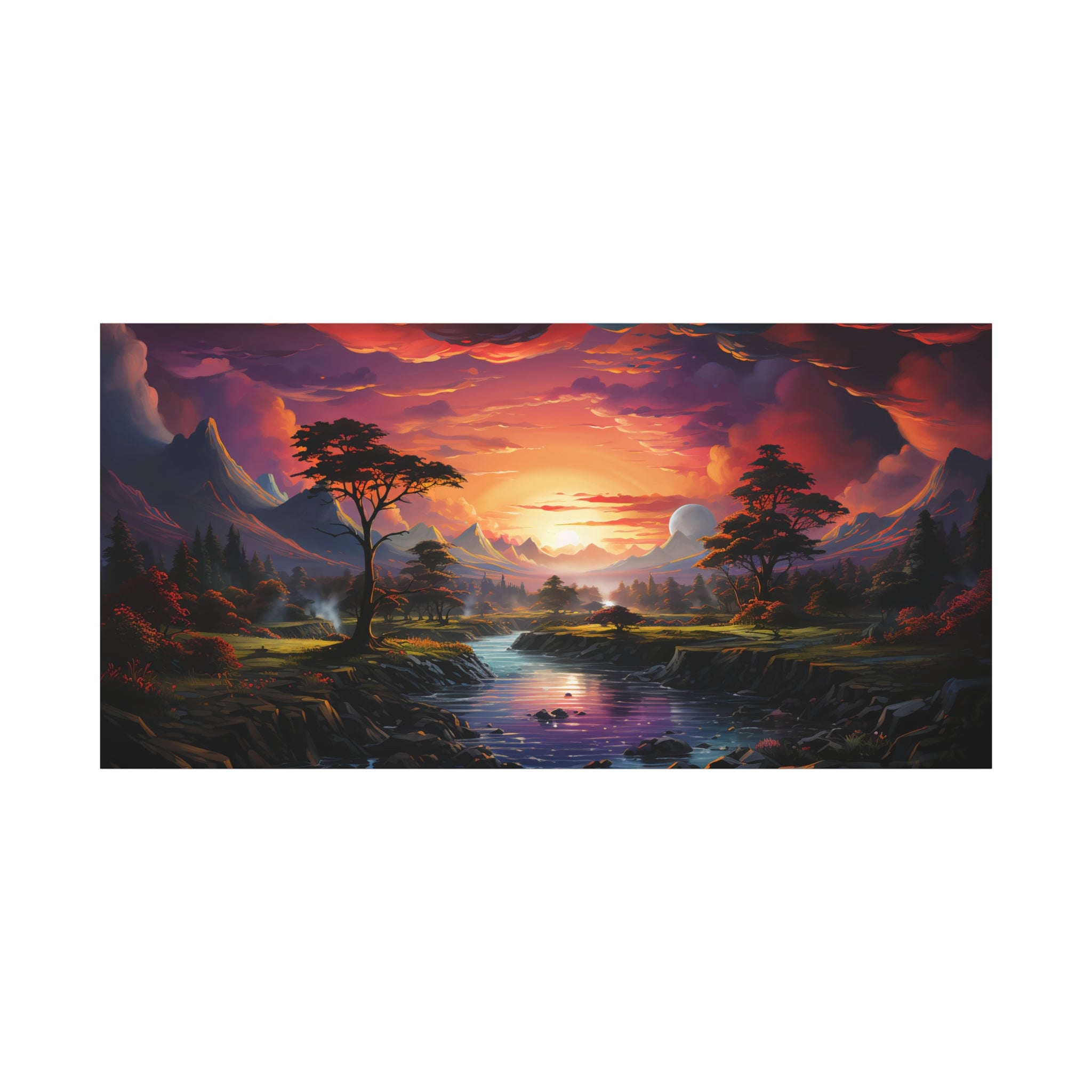 Vibrant Landscape Canvas Print - Wall Art.