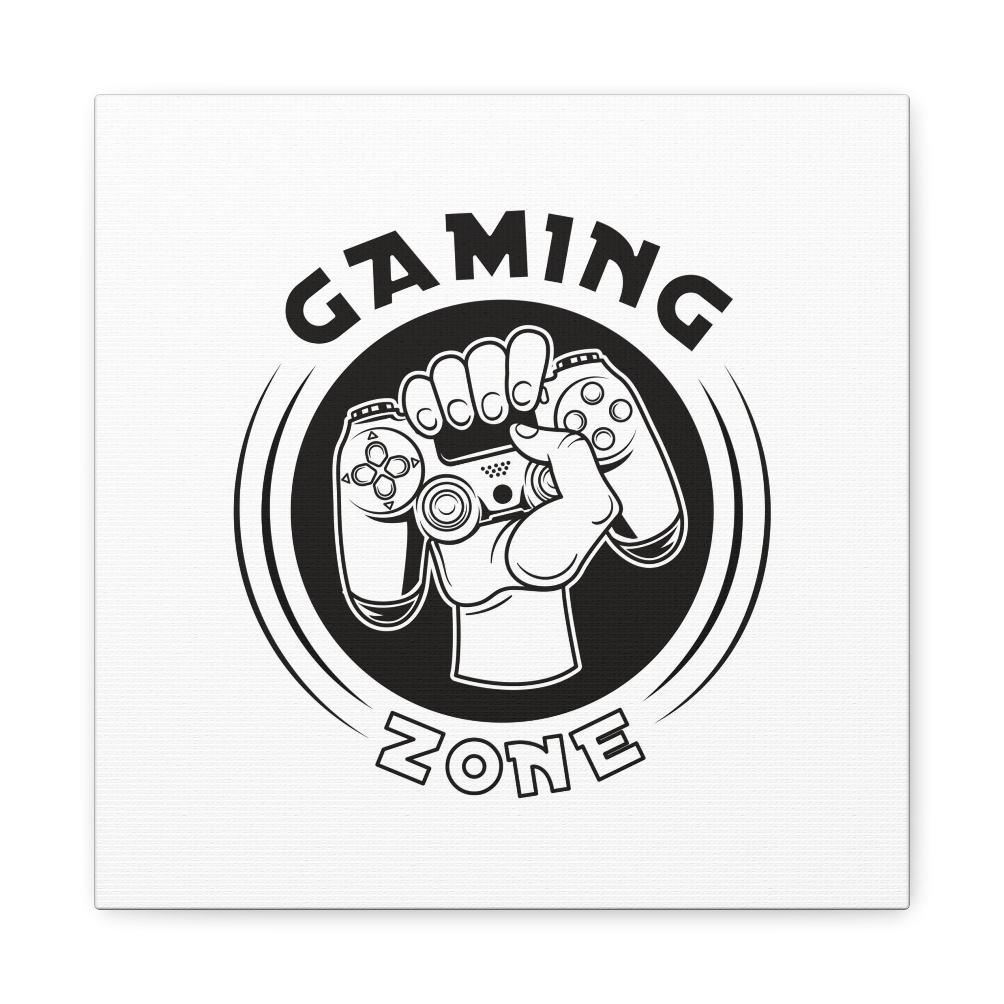 Gaming Zone Canvas Wall Art - Video Game Room Wall Art.