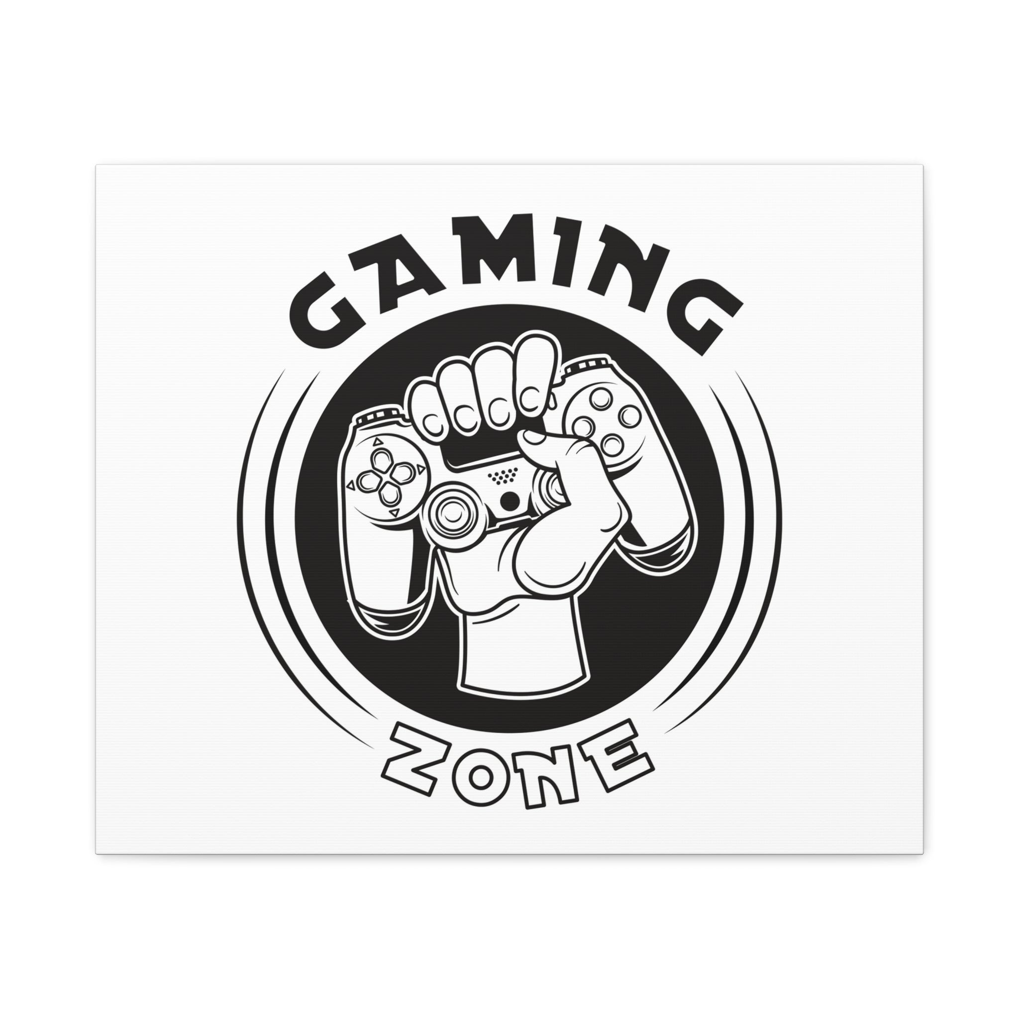 Gaming Zone Canvas Wall Art - Video Game Room Wall Art.