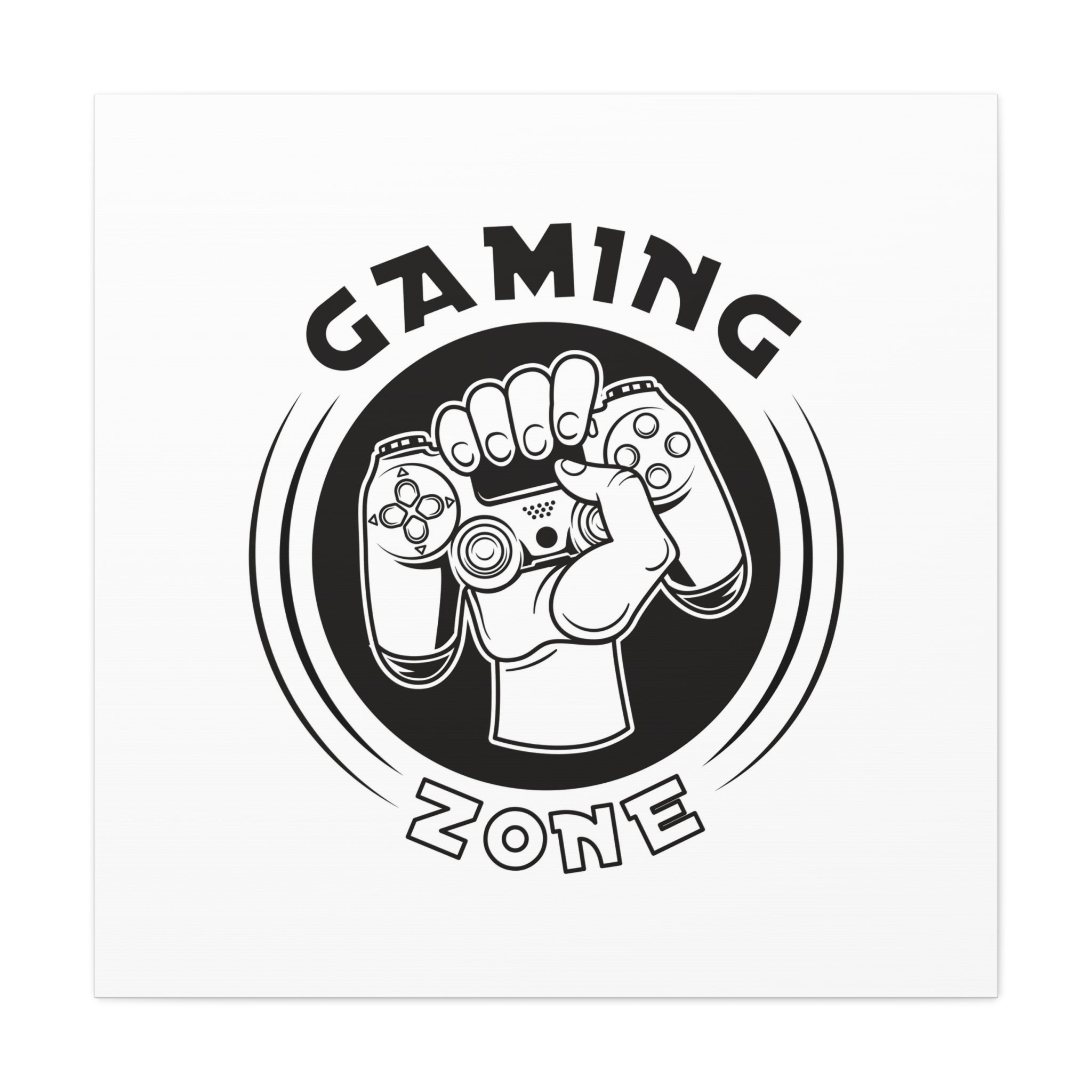 Gaming Zone Canvas Wall Art - Video Game Room Wall Art.
