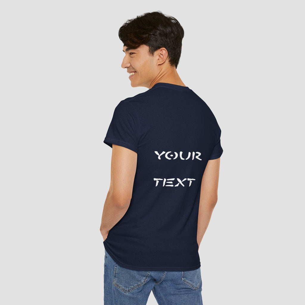 Customizable Unisex Cotton Tee - Personalize Your Style,