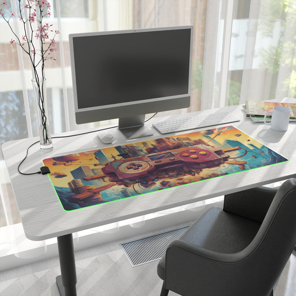 Retro Game Controller Design - LED Gaming Mouse Pad