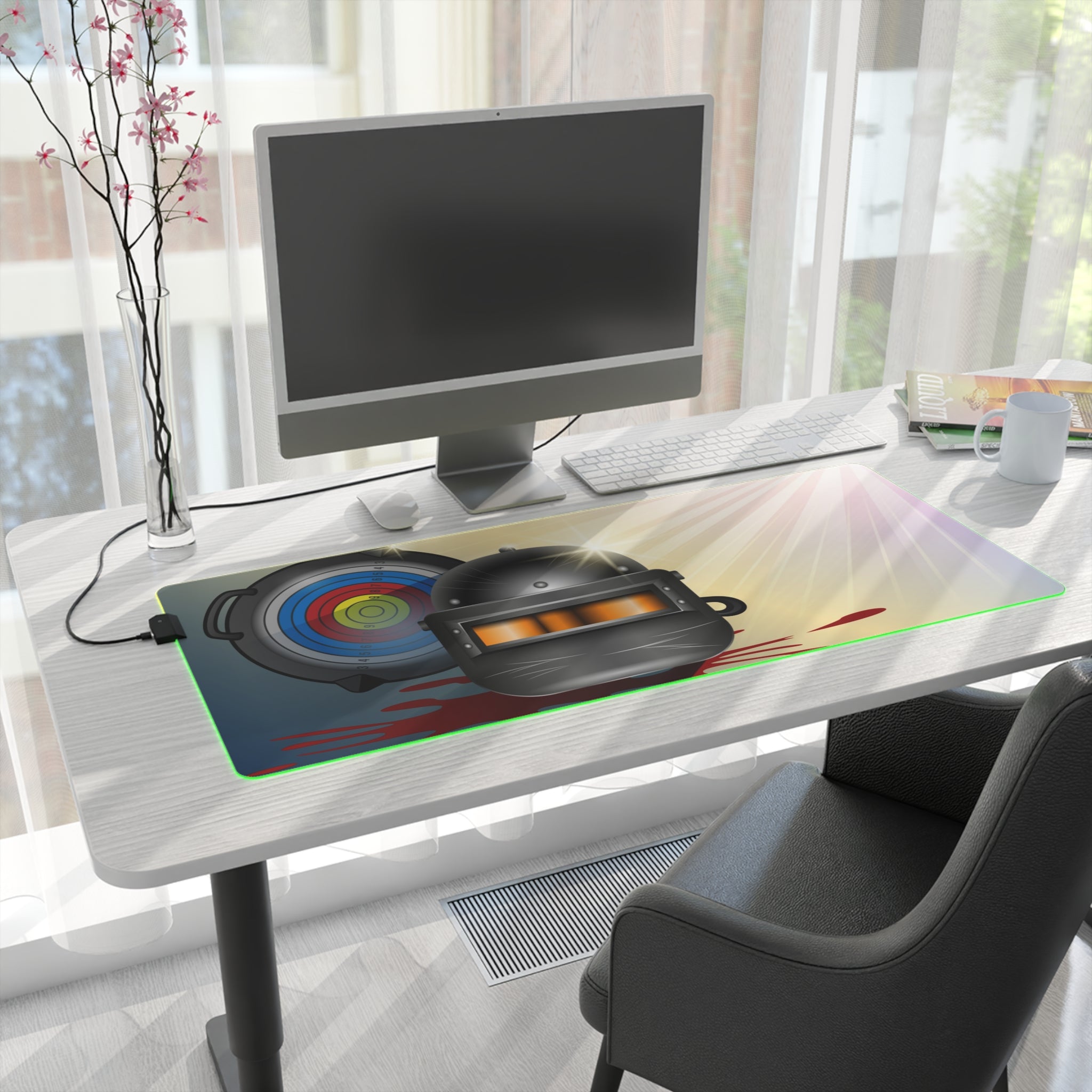 PUBG Mouse Pad - LED Gaming Mouse Pad