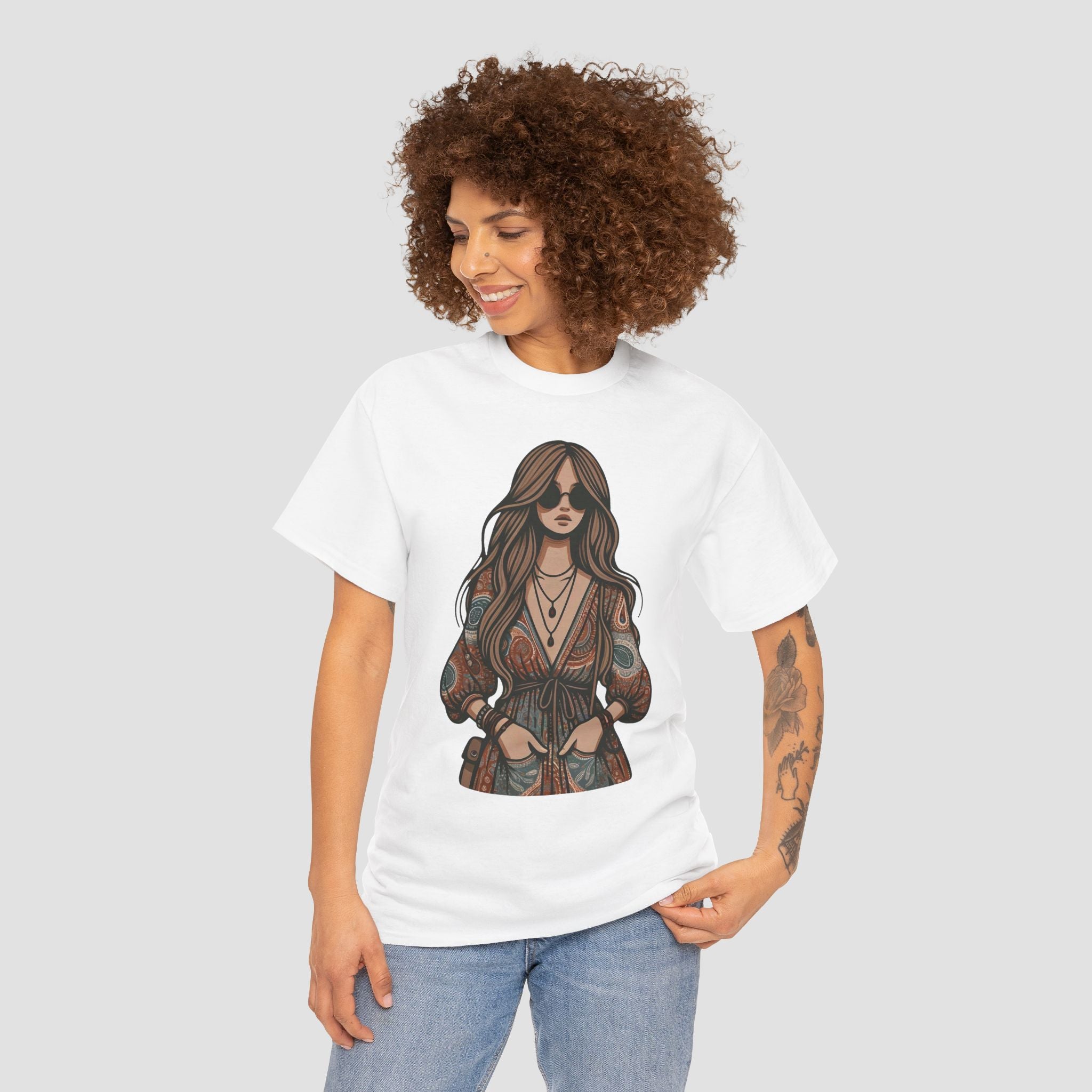 Bohemian Chic Unisex Tee | Vintage Style T-Shirt |