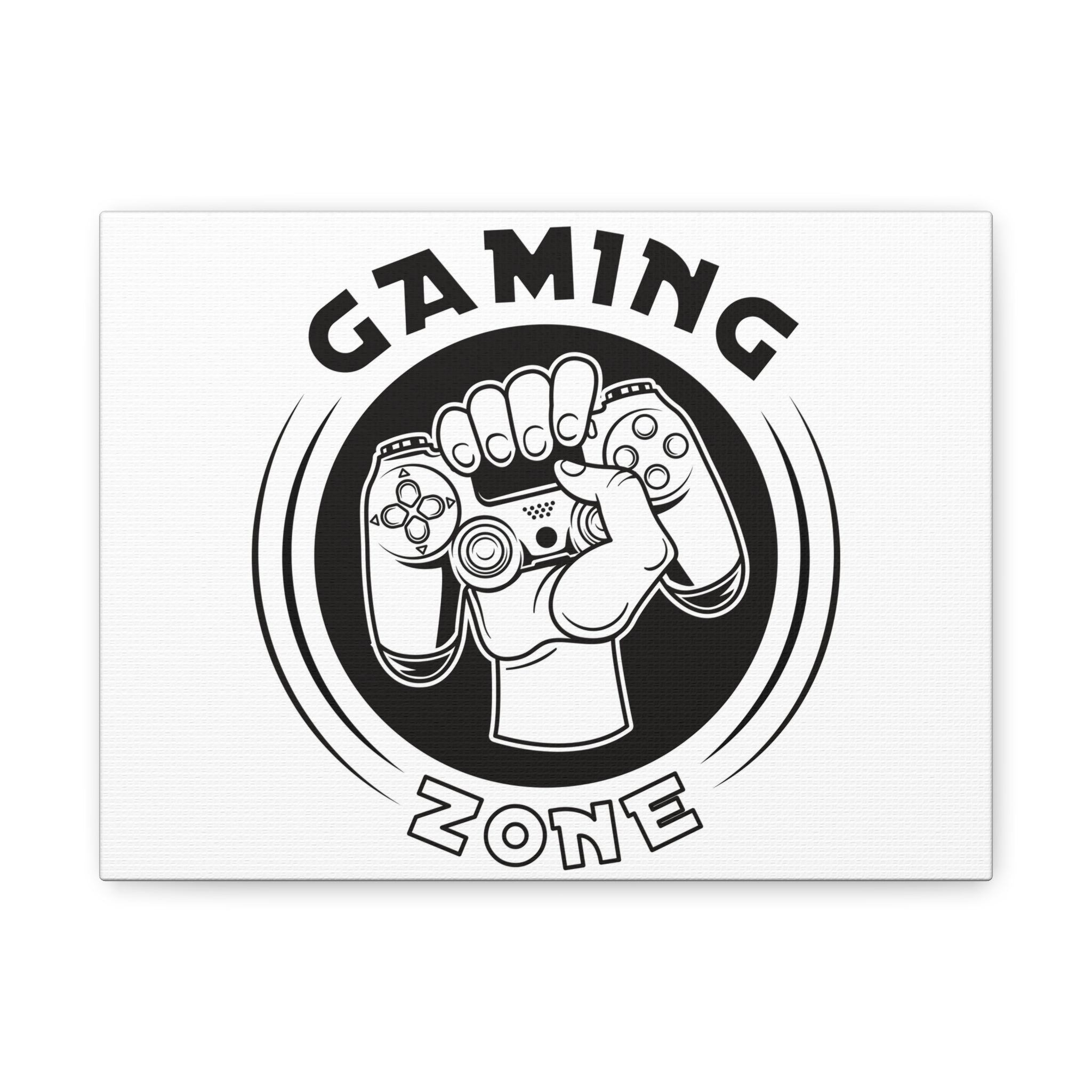 Gaming Zone Canvas Wall Art - Video Game Room Wall Art.