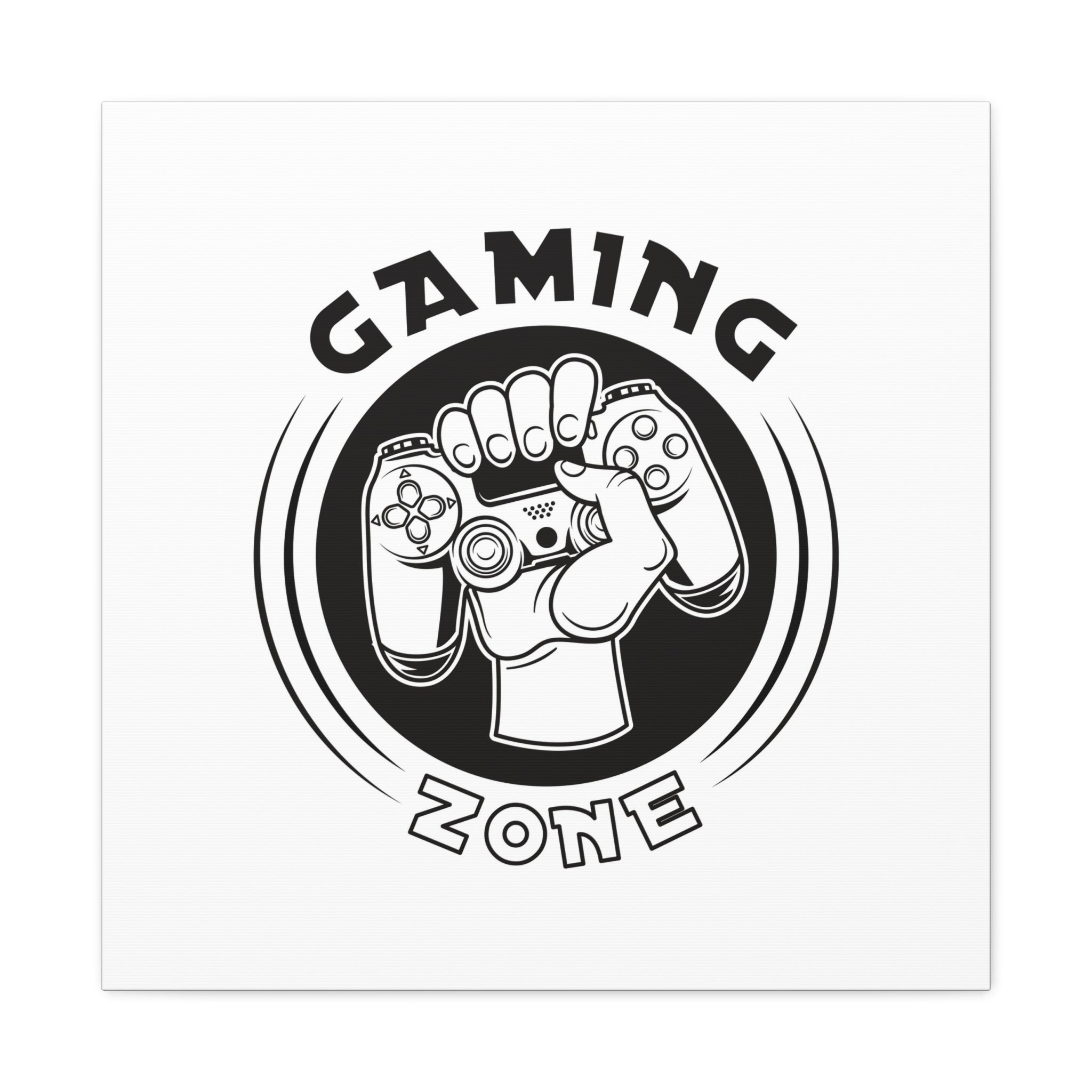 Gaming Zone Canvas Wall Art - Video Game Room Wall Art.