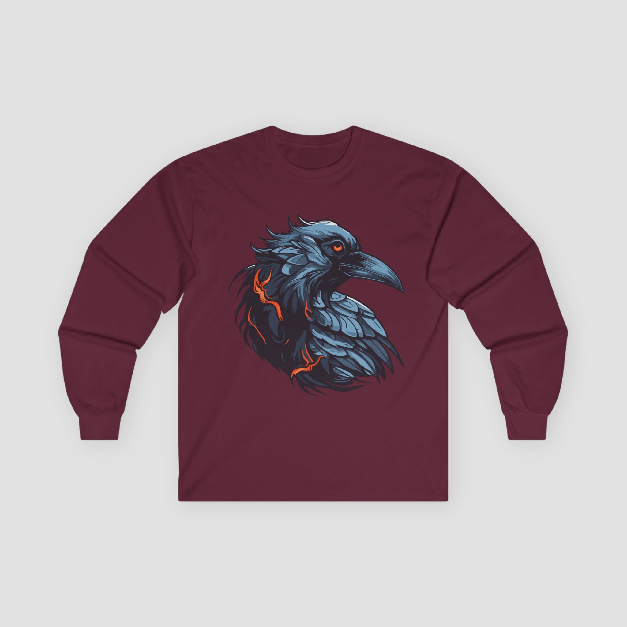 Stylish Raven Long Sleeve Tee.