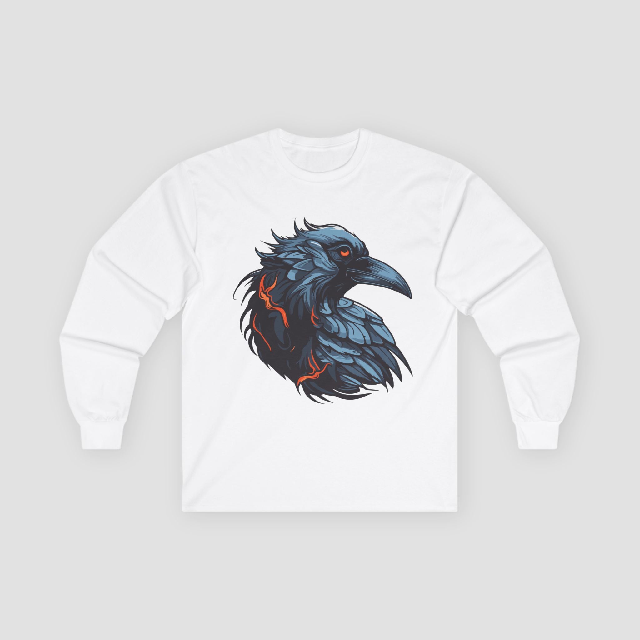 Stylish Raven Long Sleeve Tee.
