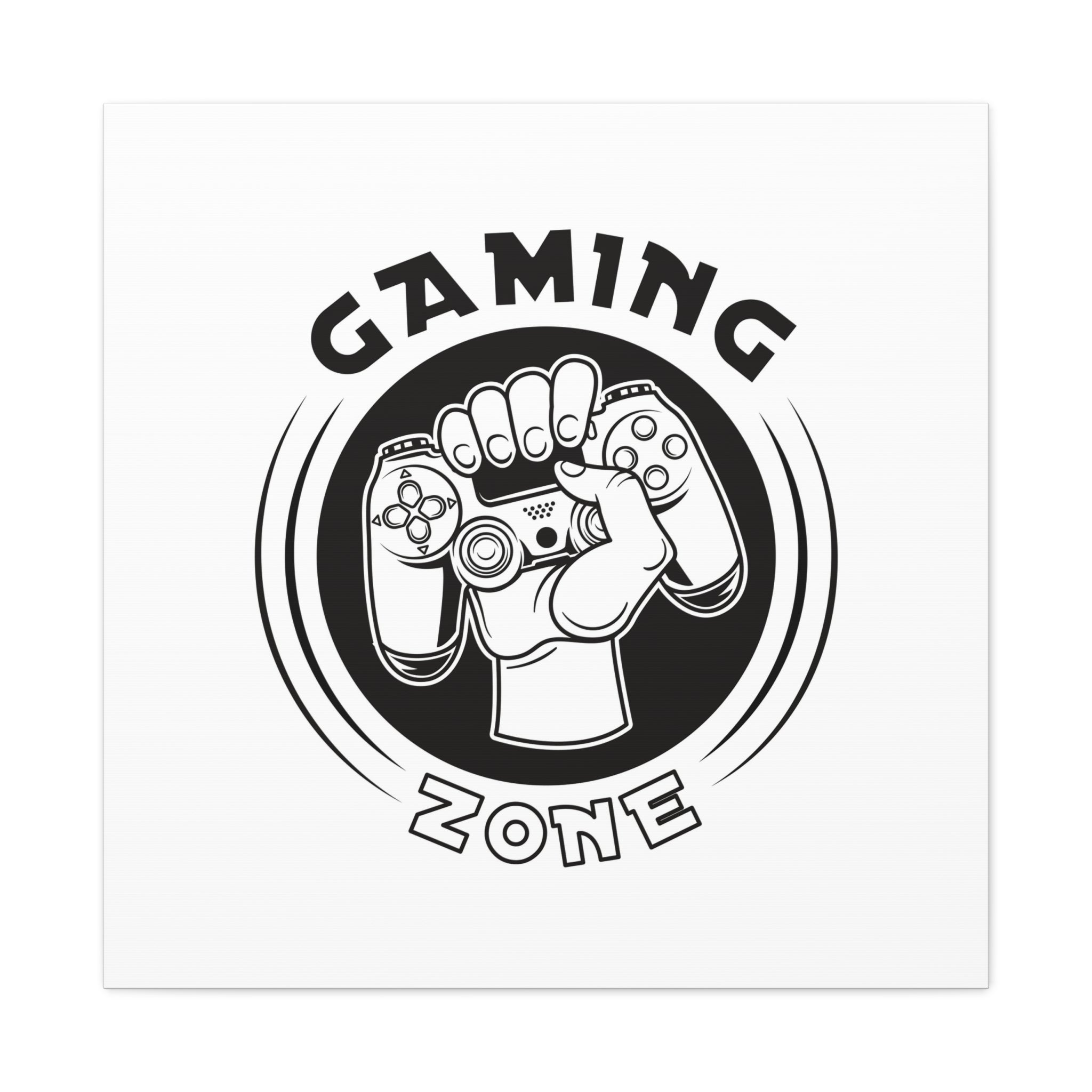 Gaming Zone Canvas Wall Art - Video Game Room Wall Art.