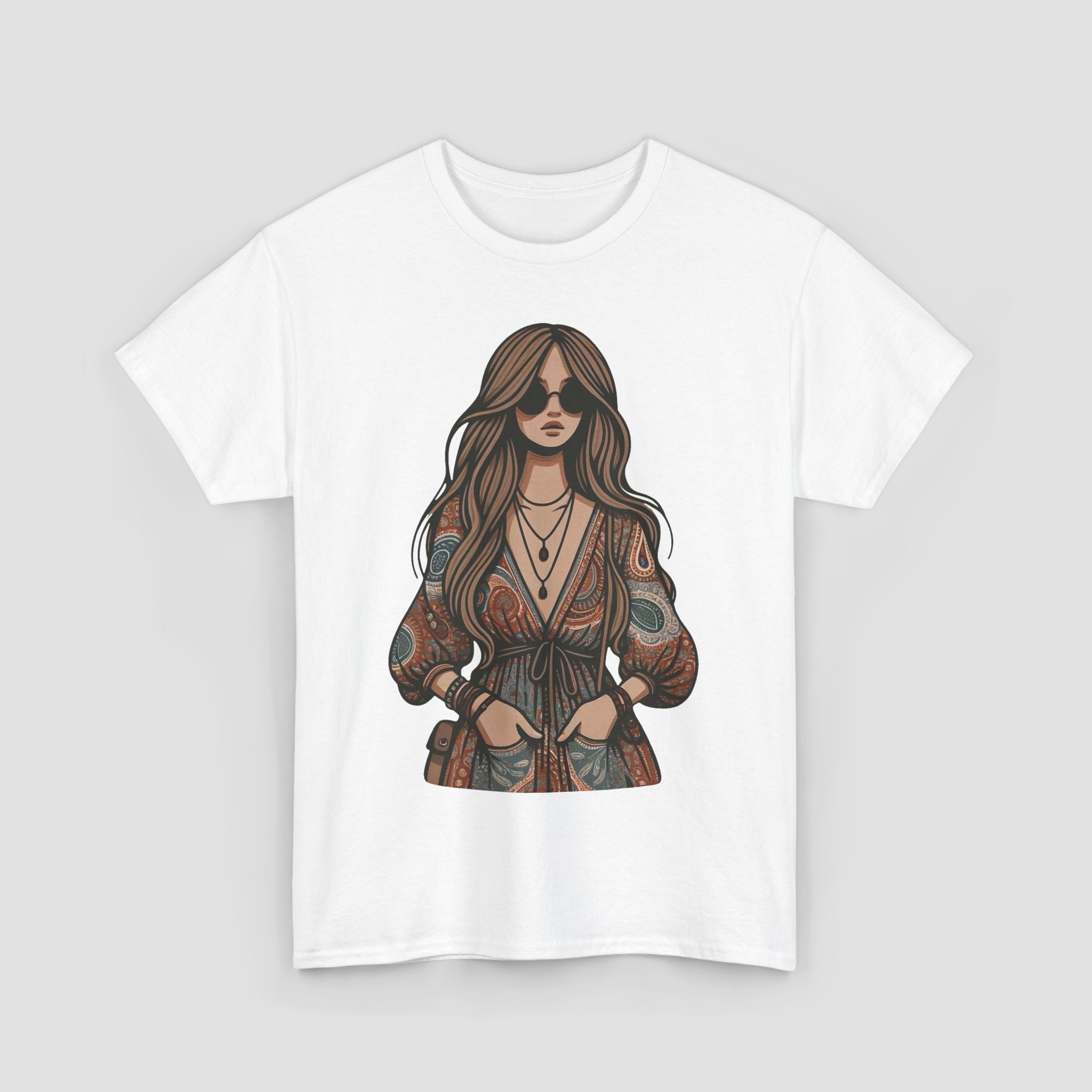 Bohemian Chic Unisex Tee | Vintage Style T-Shirt |