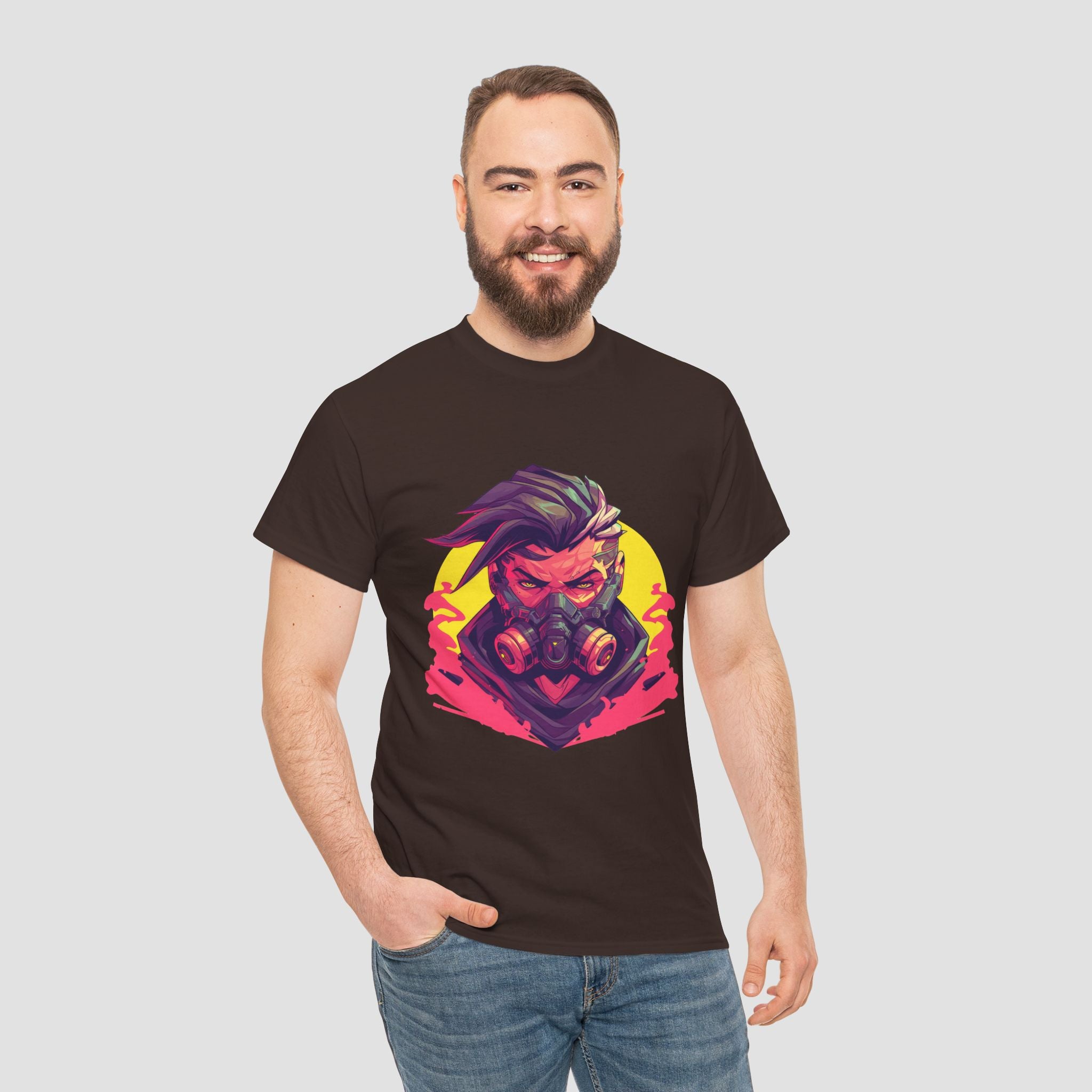 Vibrant Graphic Tee, Unisex Heavy Cotton Shirt.