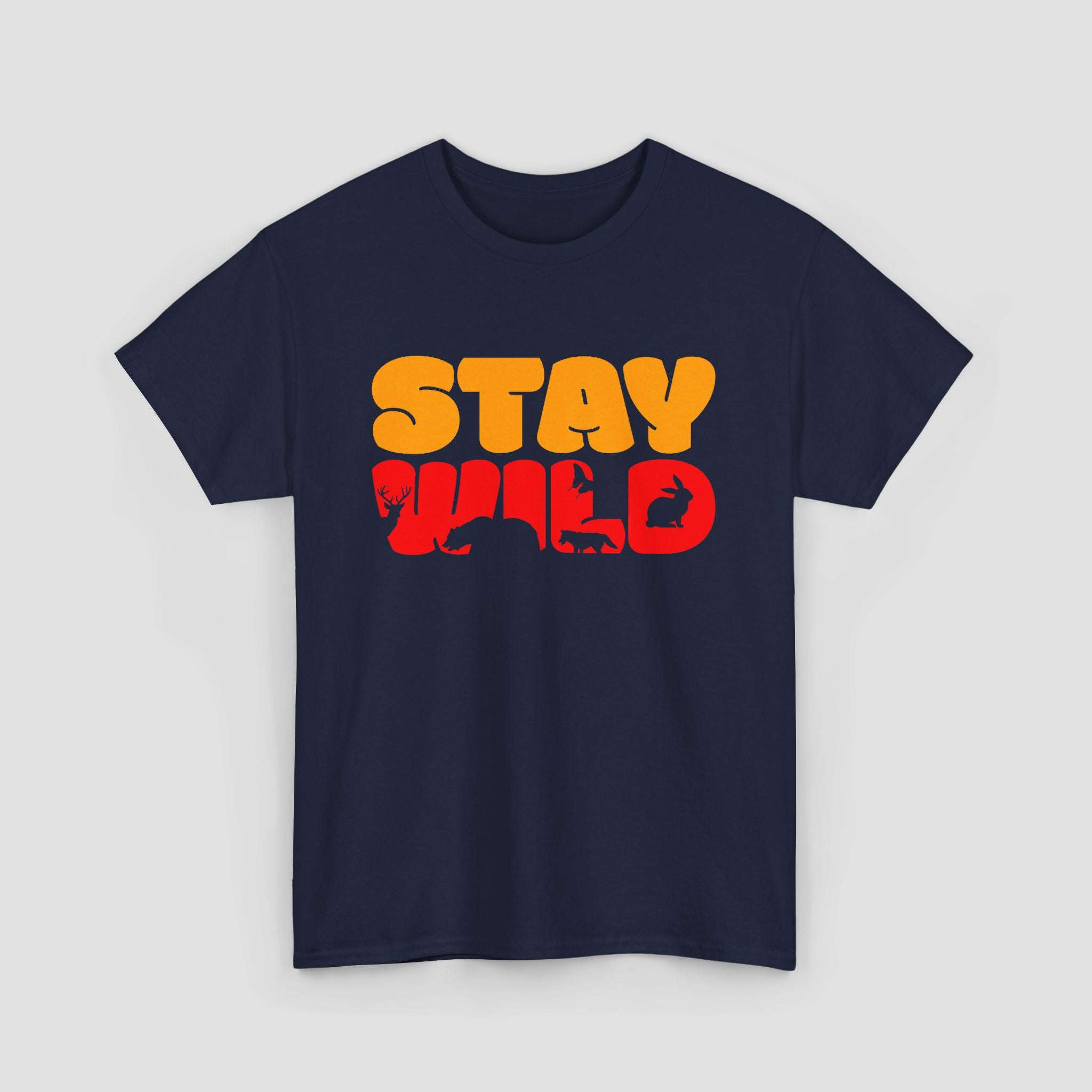 Stay Wild Graphic Tee, Unisex Cotton Shirt.