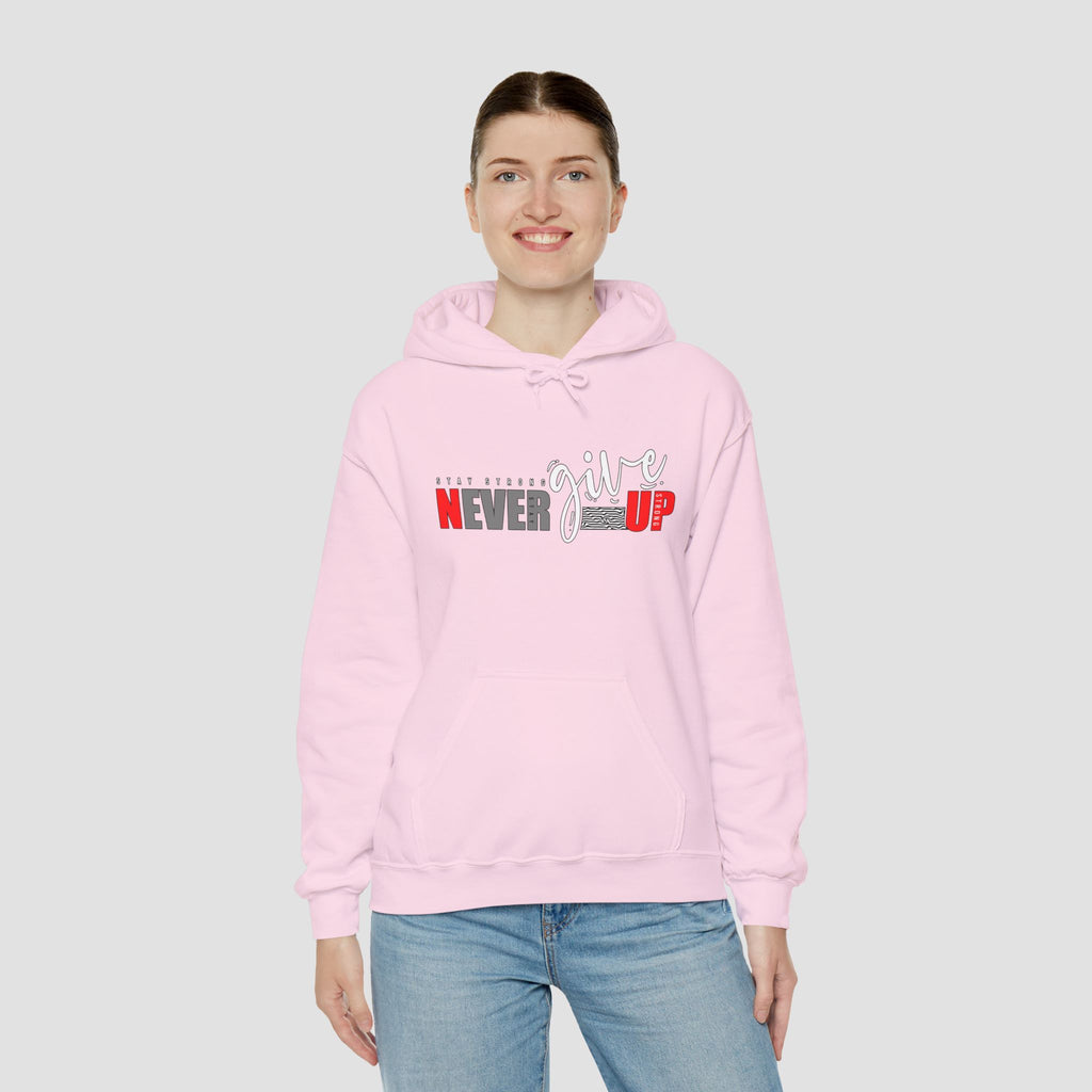 Never Give Up Unisex Heavy Blend | Motivational Hoodie |