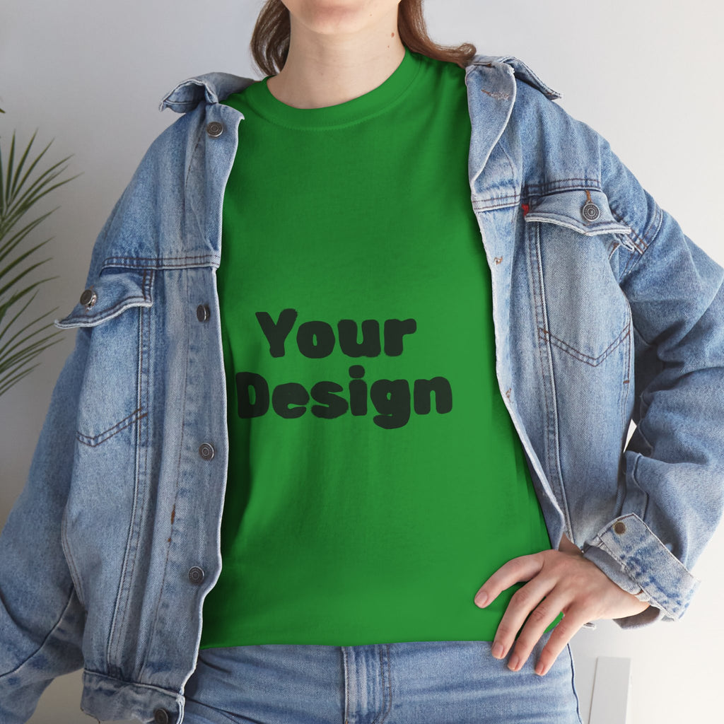 Customizable Unisex Cotton Tee - Personalize Your Style,